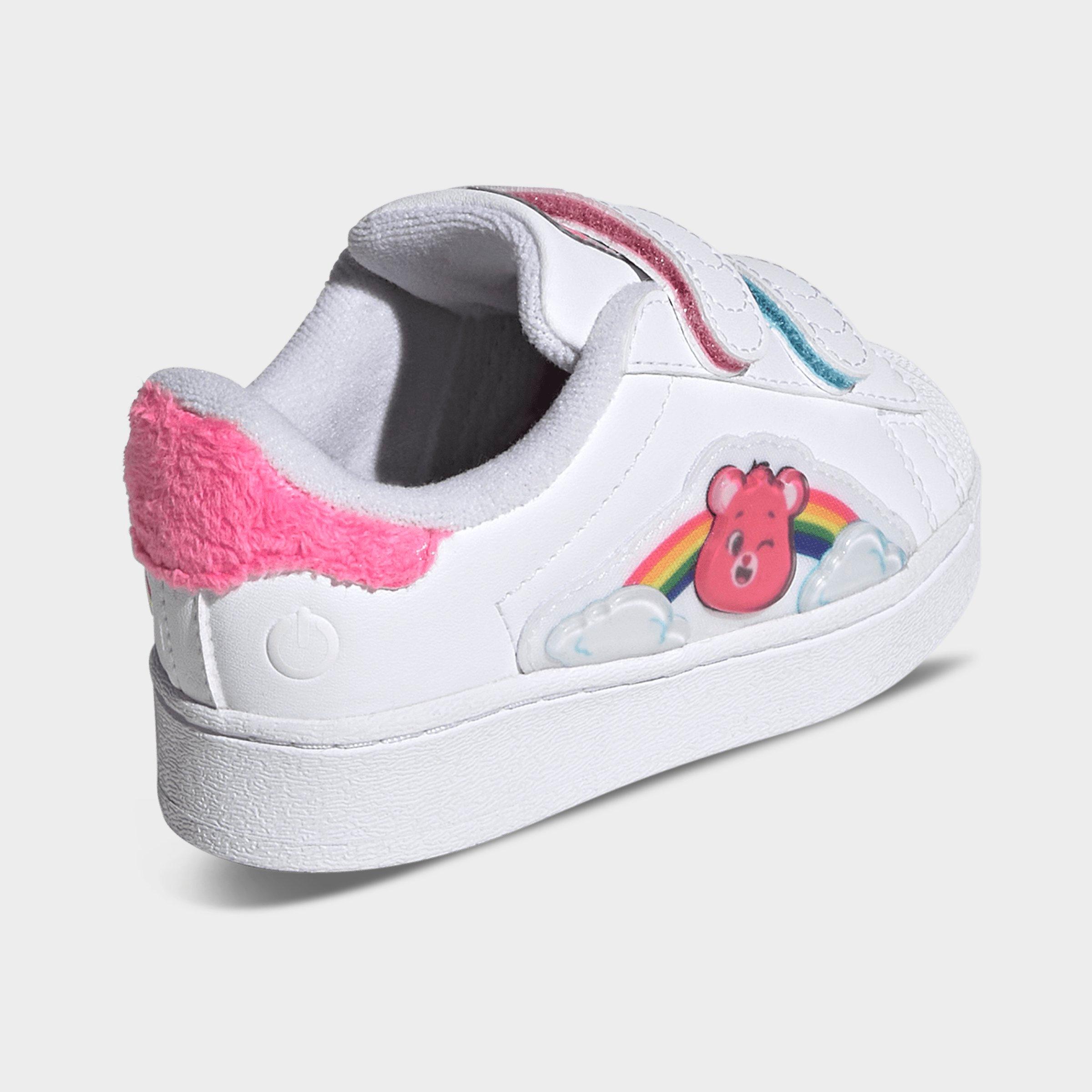 Girls' Toddler adidas Originals x Care Bears Superstar LED Lights Comfort Closure Casual Shoes