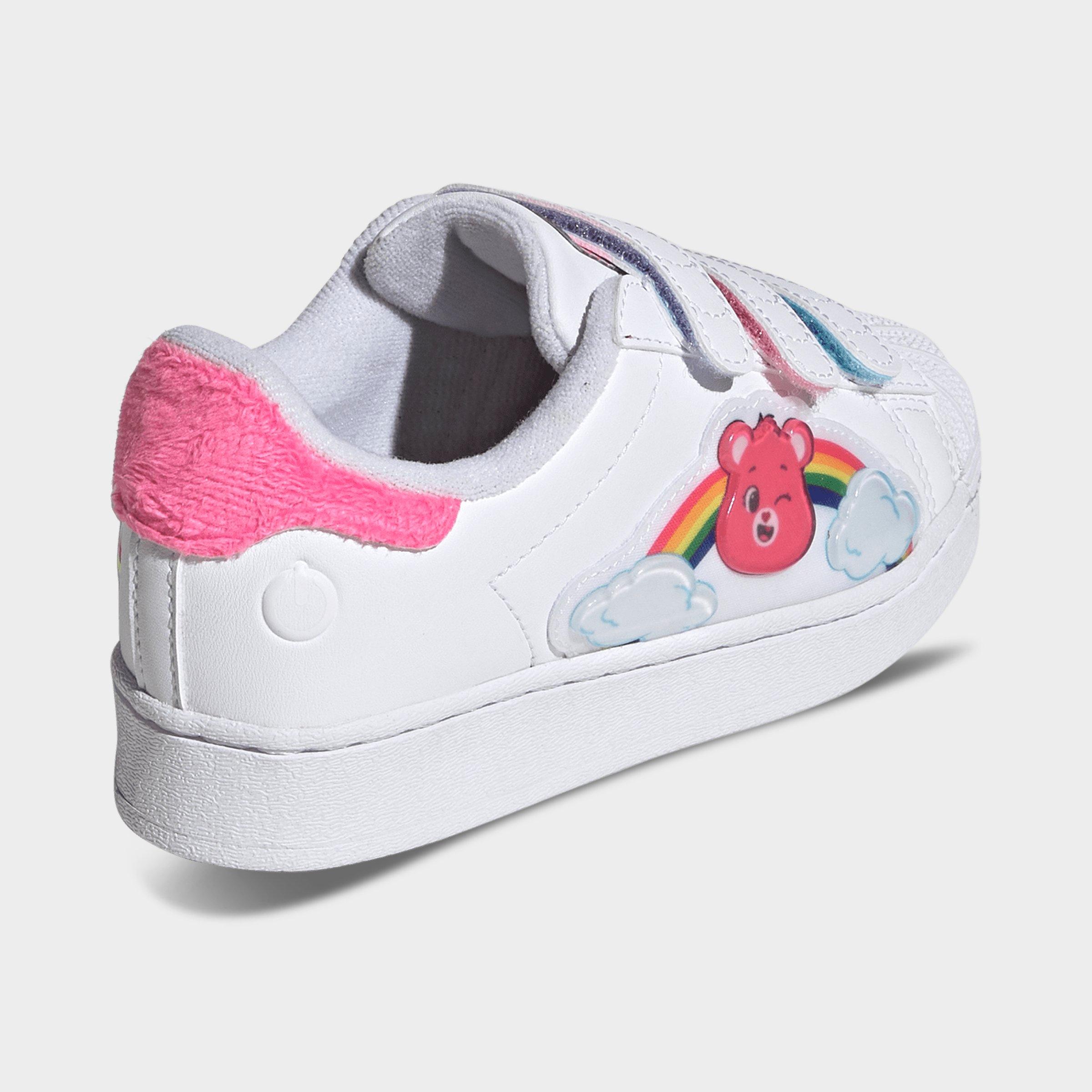 Girls' Little Kids' adidas Originals x Care Bears Superstar LED Lights Comfort Closure Casual Shoes