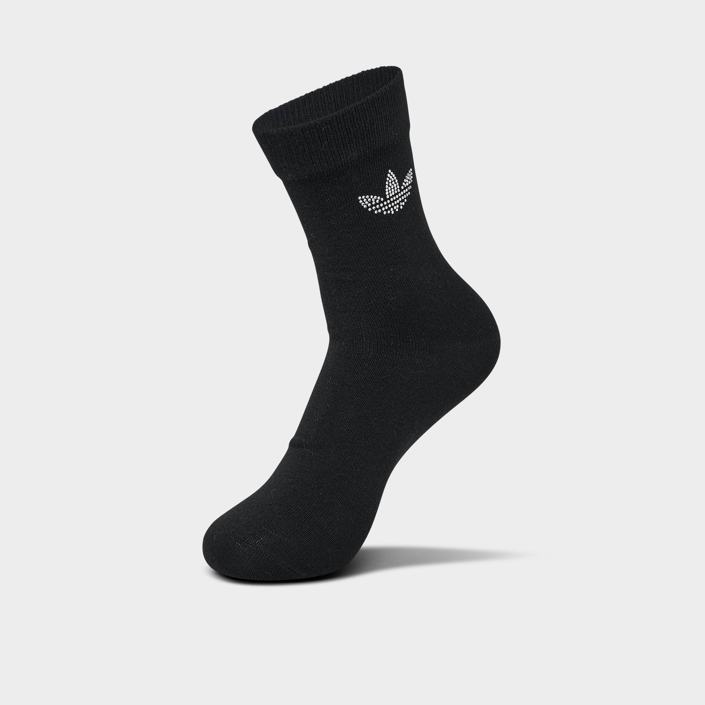 adidas Originals Unisex Rhinestone High Quarter Socks (2-Pack)