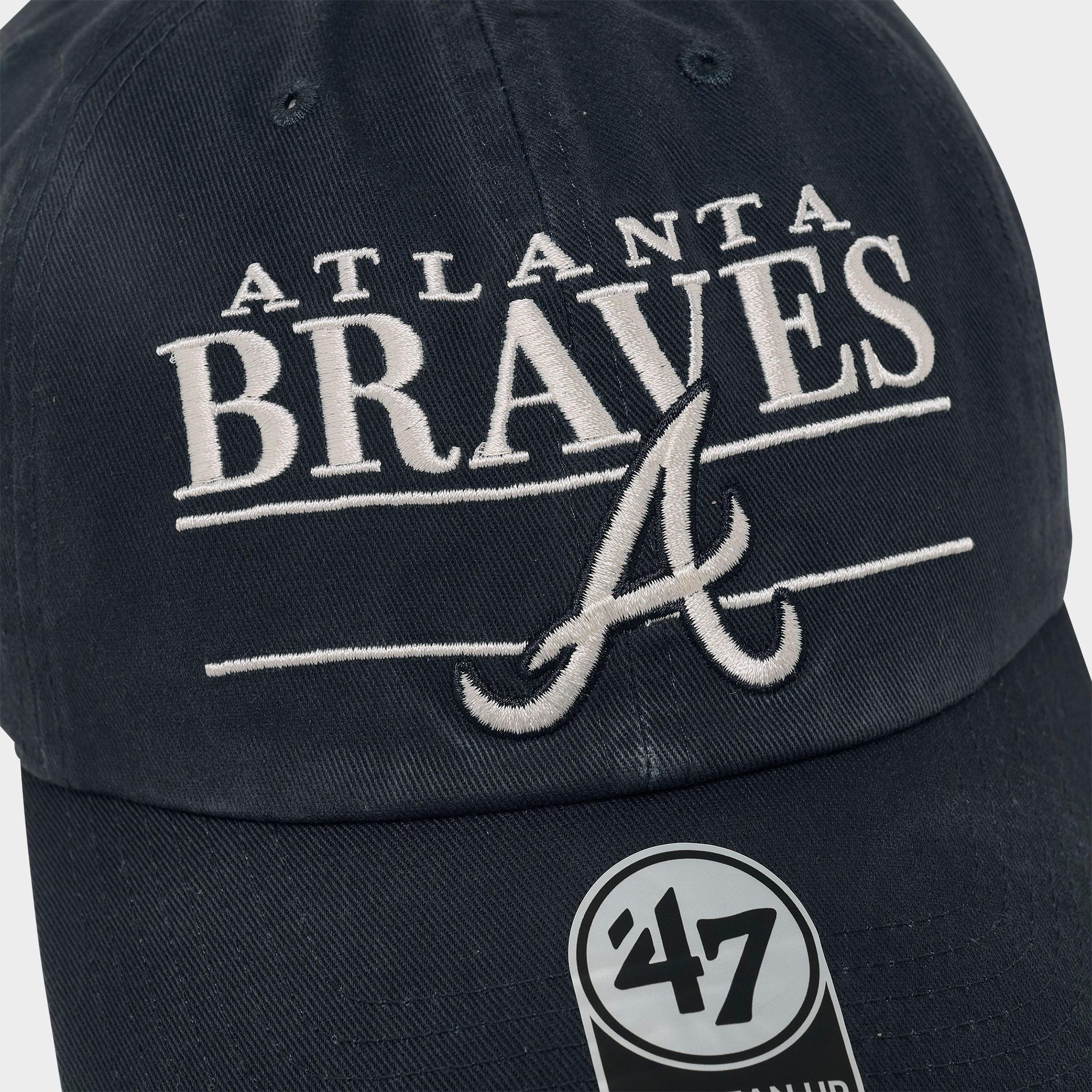 '47 Atlanta Braves MLB Team Name & Logo Clean Up Strapback Hat