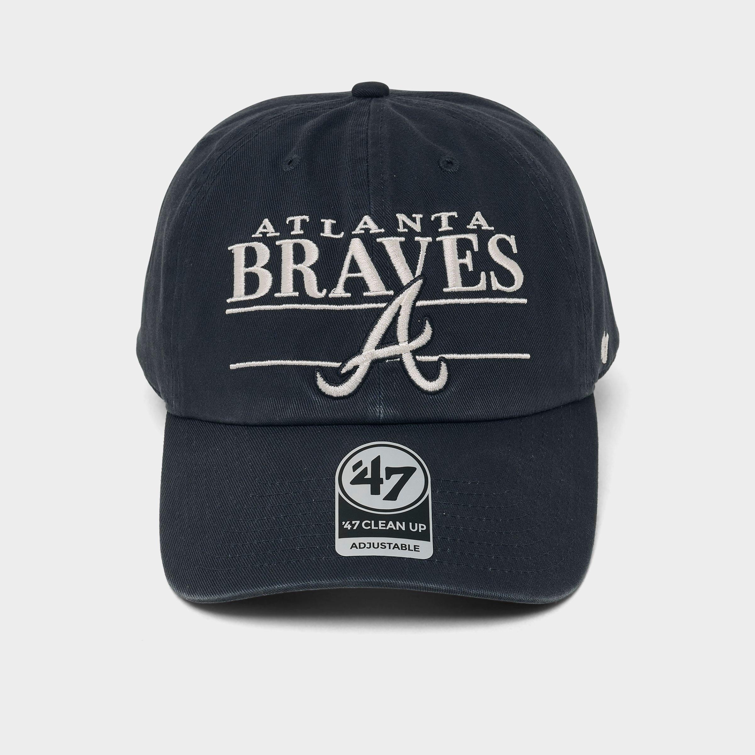 '47 Atlanta Braves MLB Team Name & Logo Clean Up Strapback Hat