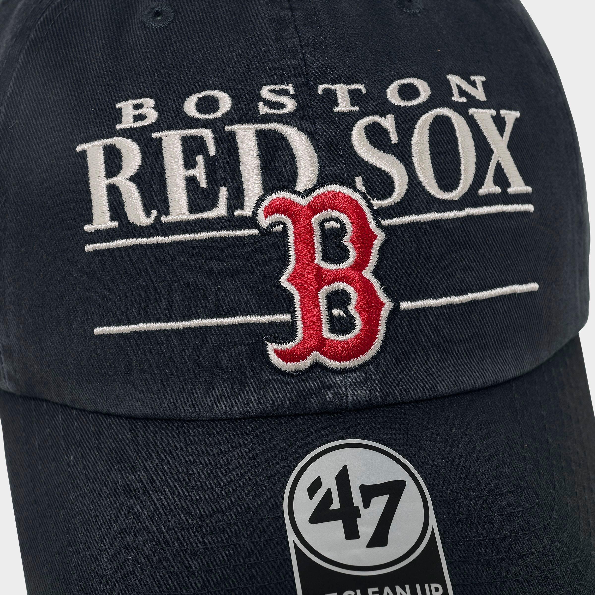 '47 Boston Red Sox MLB Team Name & Logo Clean Up Strapback Hat