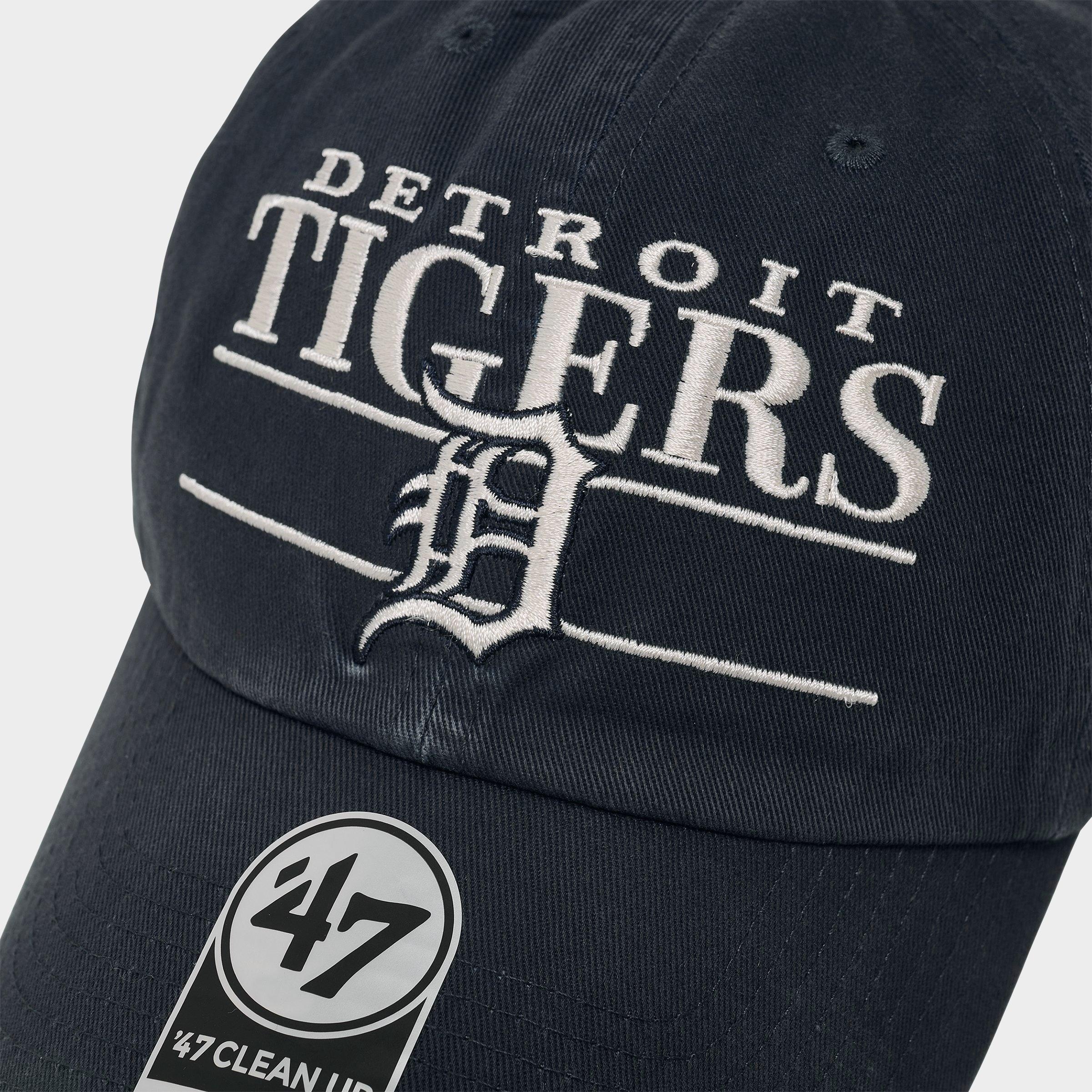 '47 Detroit Tigers MLB Team Name & Logo Clean Up Strapback Hat