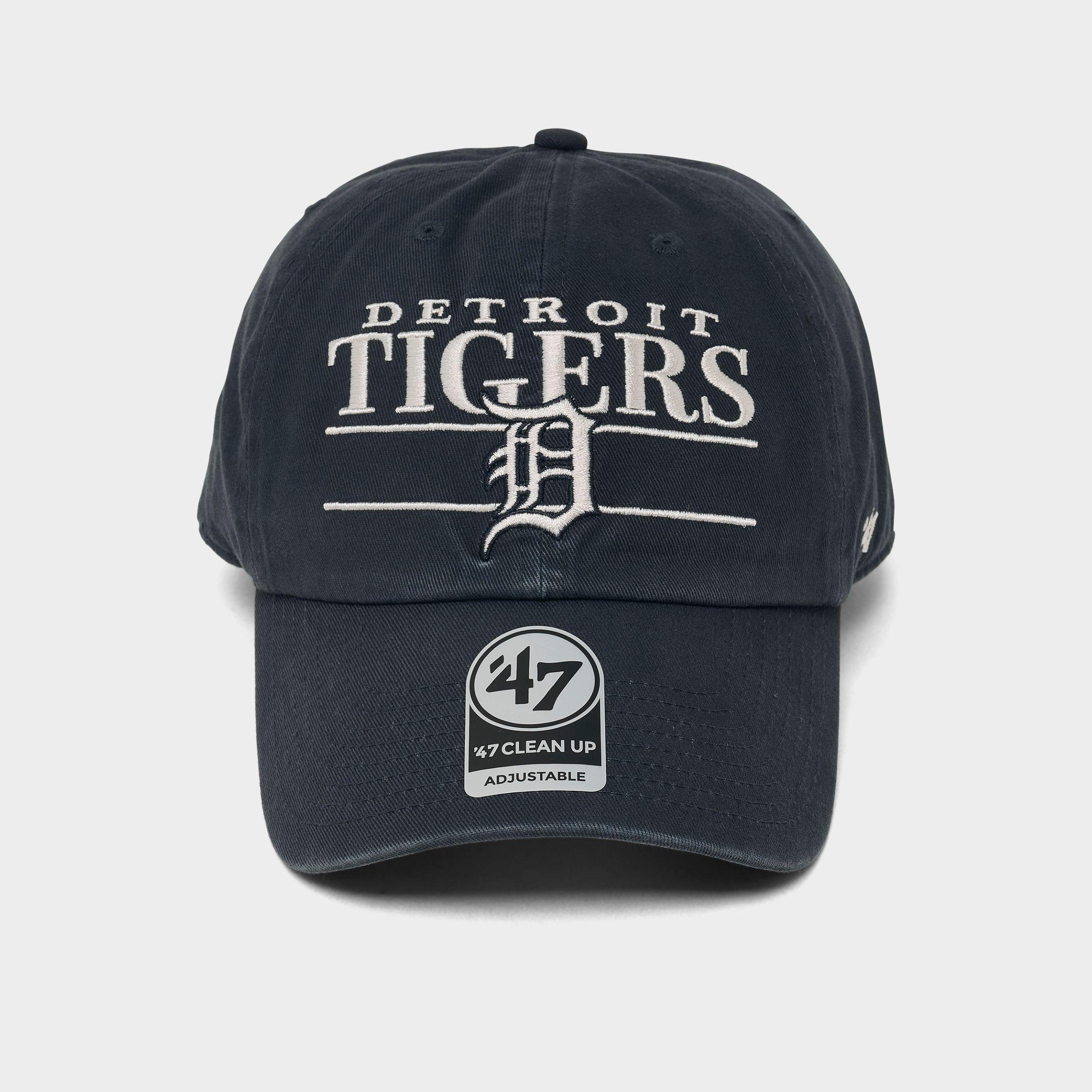 '47 Detroit Tigers MLB Team Name & Logo Clean Up Strapback Hat