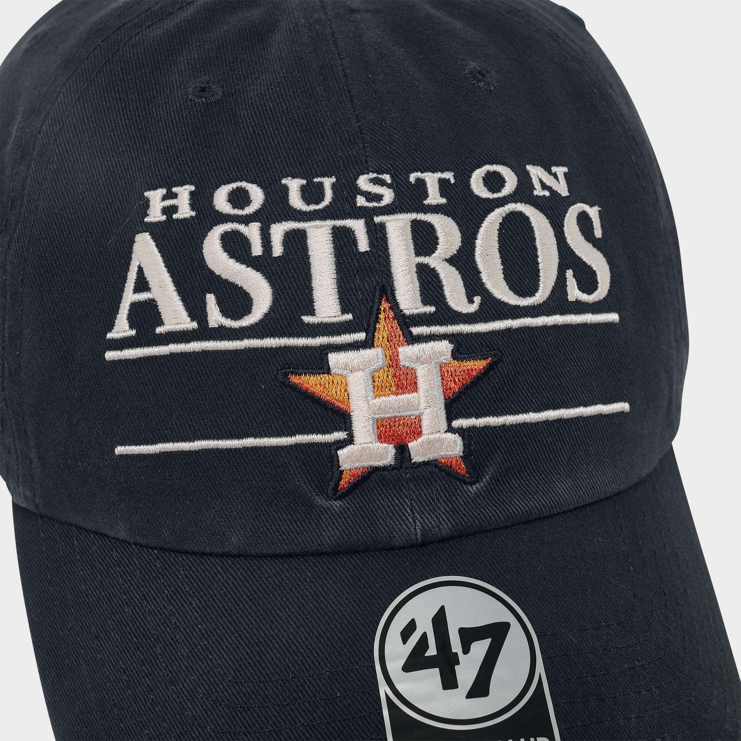 '47 Houston Astros MLB Team Name & Logo Clean Up Strapback Hat