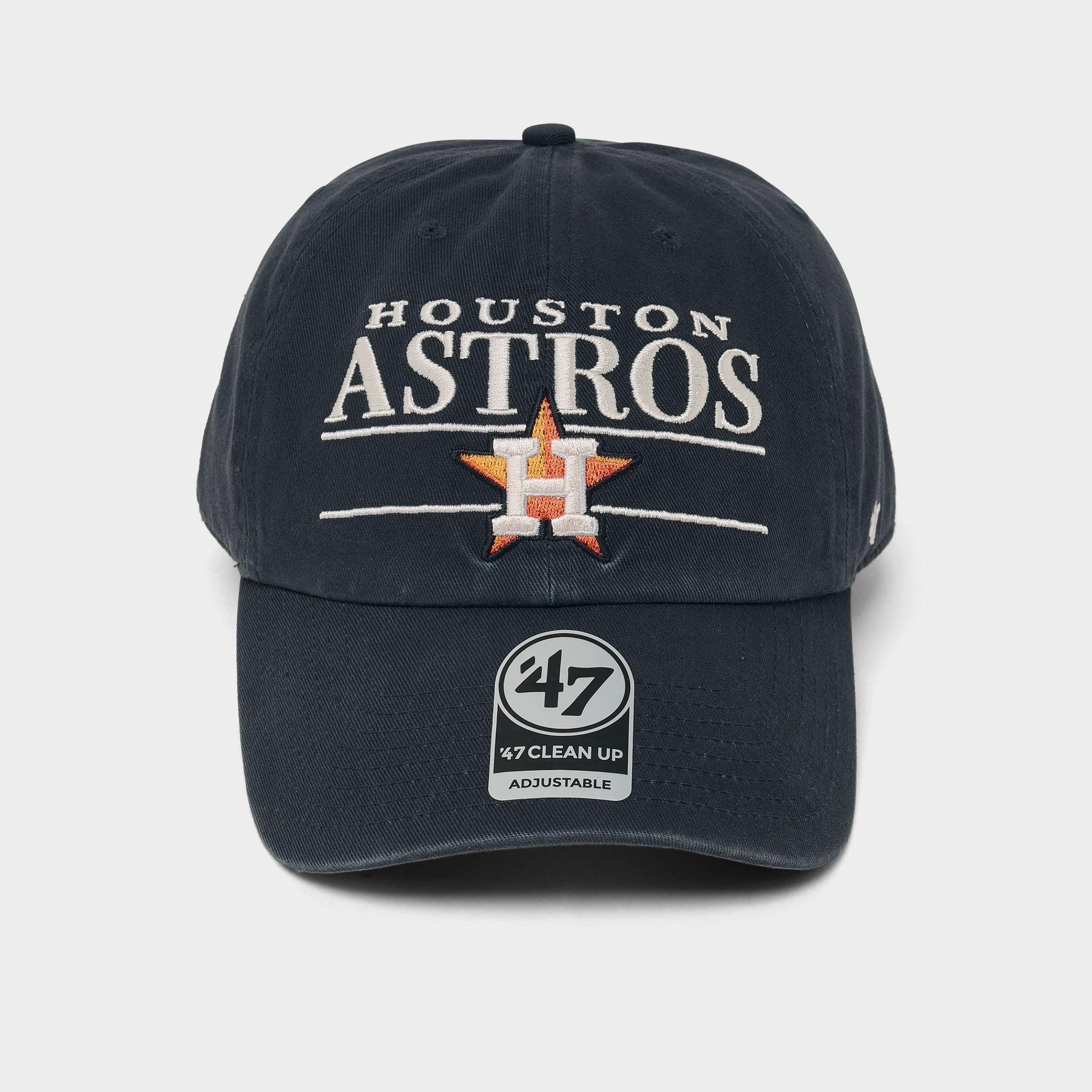 '47 Houston Astros MLB Team Name & Logo Clean Up Strapback Hat