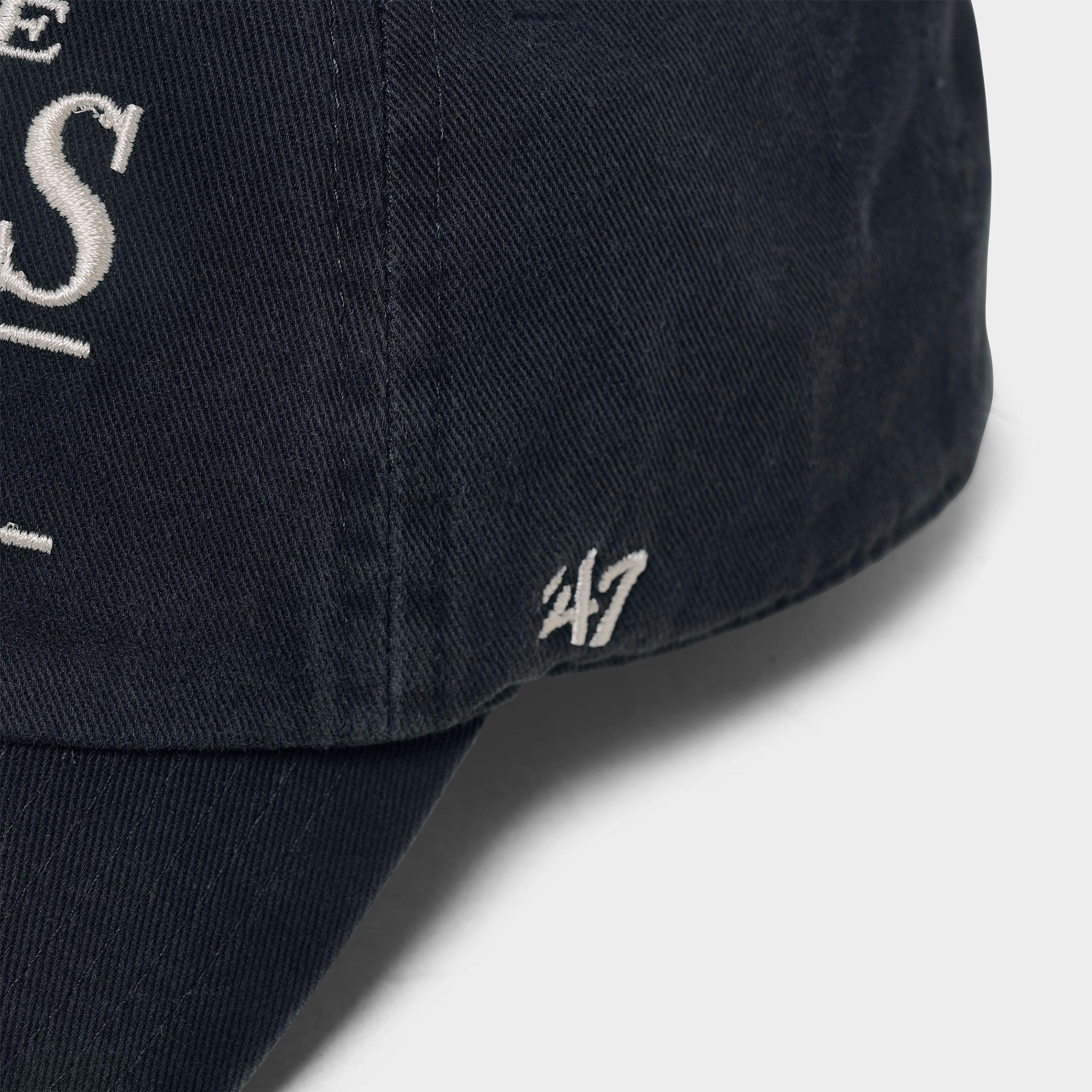 '47 Milwaukee Brewers MLB Team Name & Logo Clean Up Strapback Hat