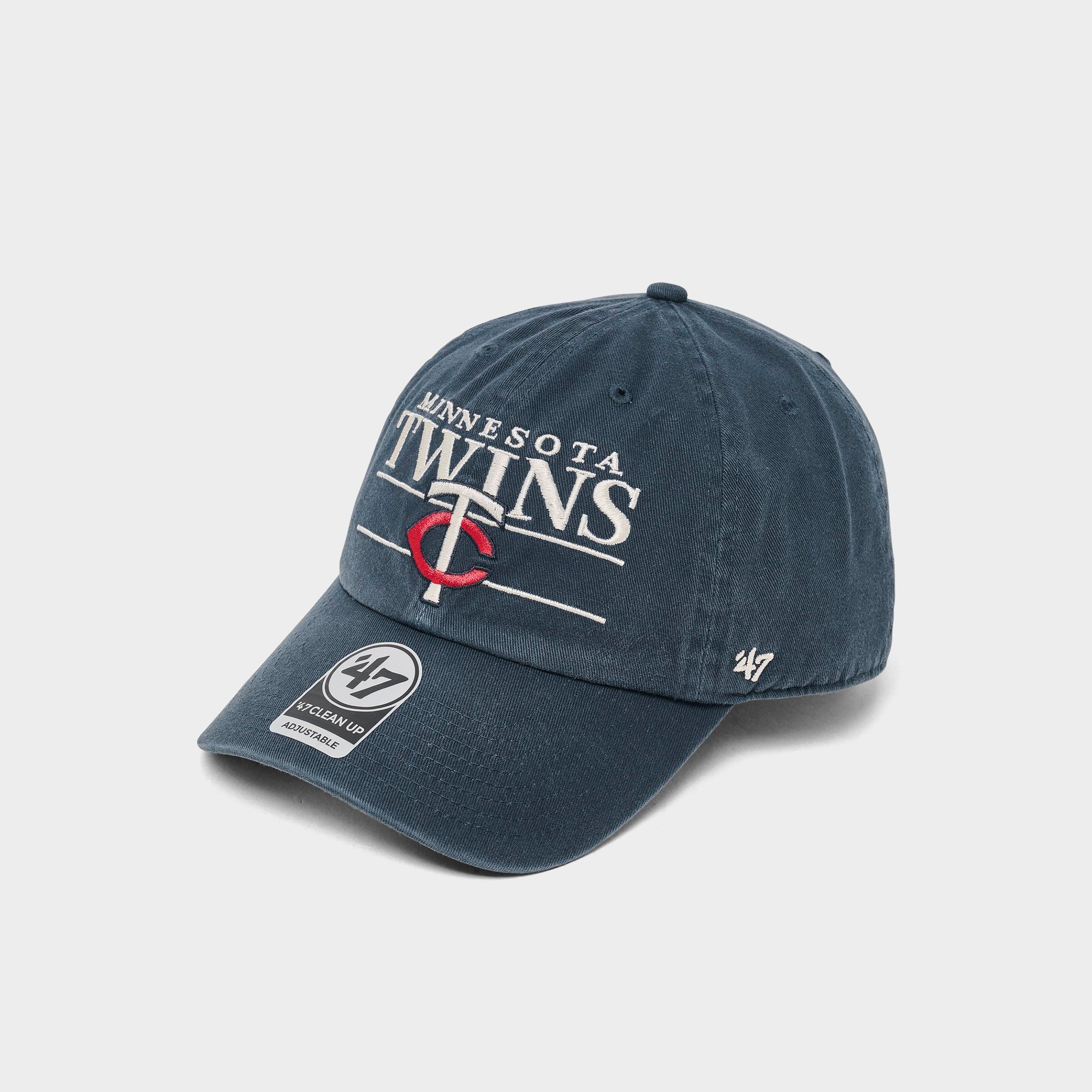 '47 Minnesota Twins MLB Team Name & Logo Clean Up Strapback Hat