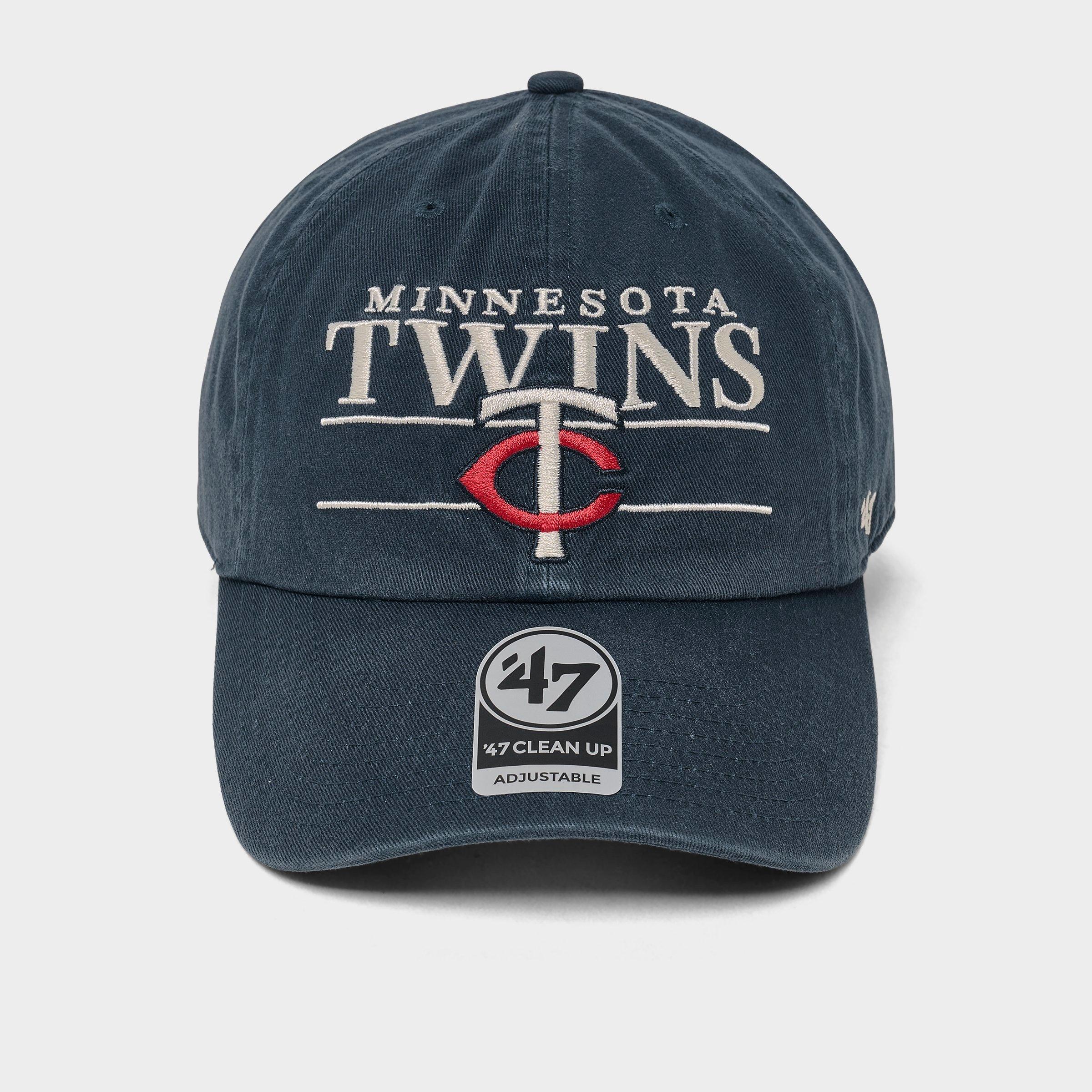 '47 Minnesota Twins MLB Team Name & Logo Clean Up Strapback Hat