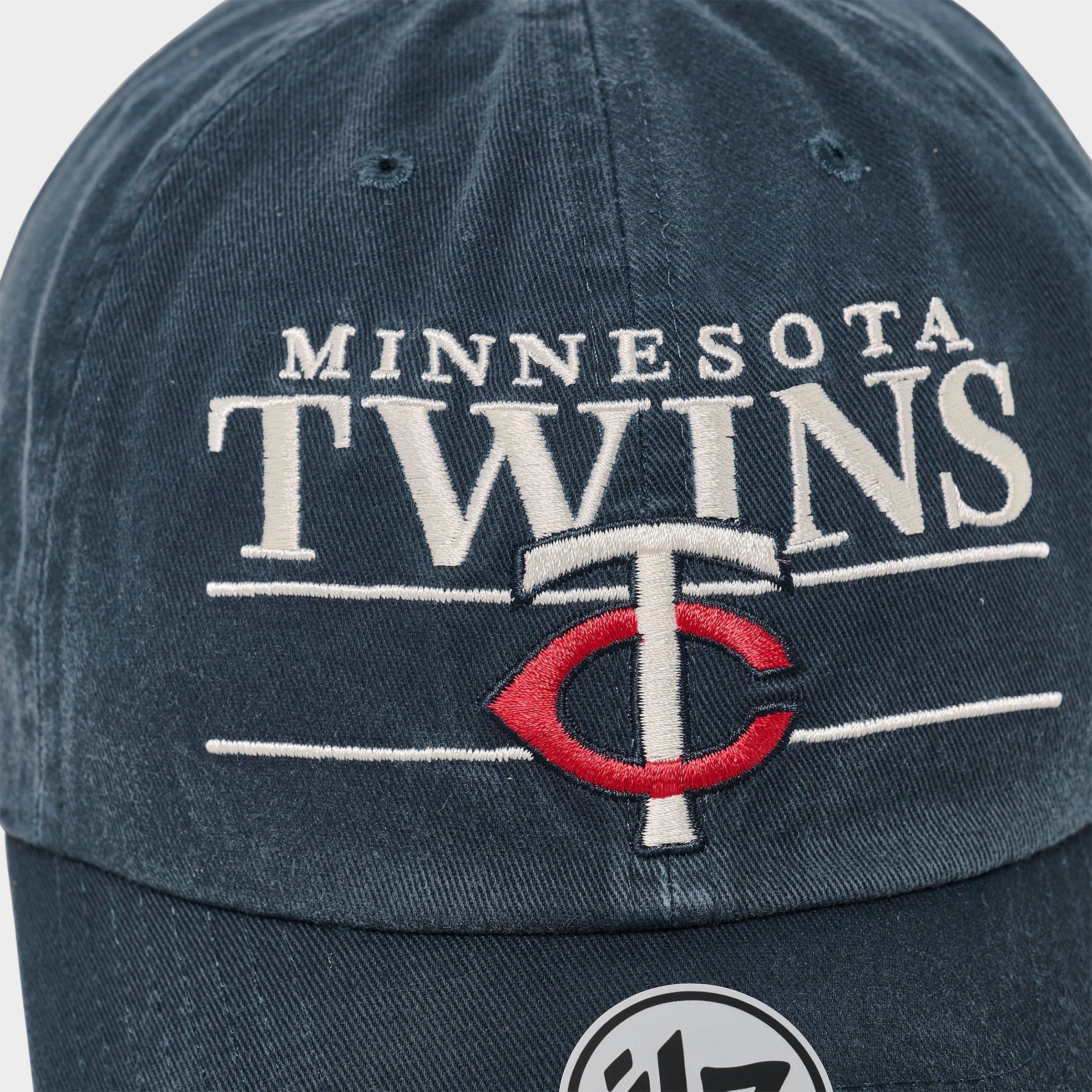 '47 Minnesota Twins MLB Team Name & Logo Clean Up Strapback Hat