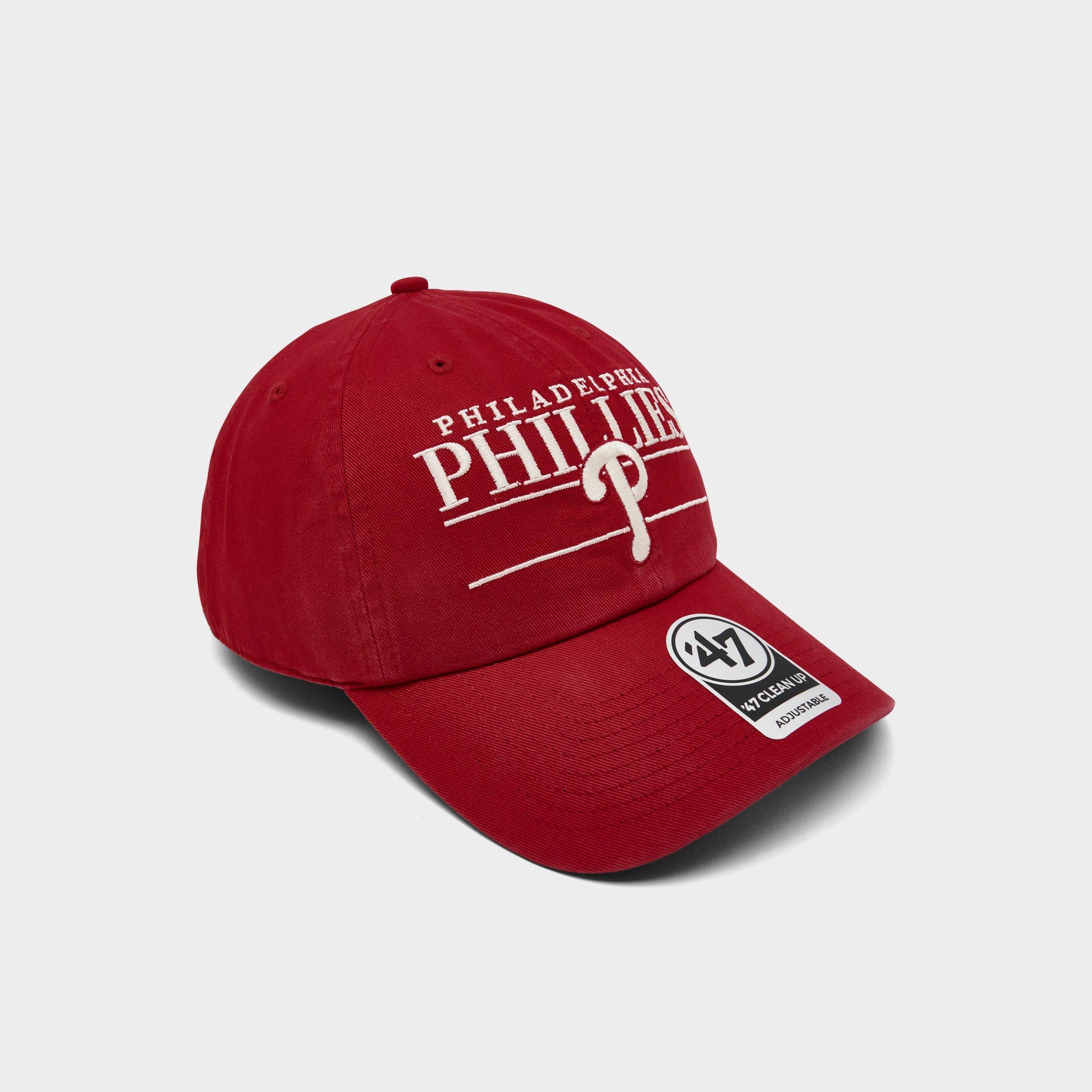 '47 Philadelphia Phillies MLB Team Name & Logo Clean Up Strapback Hat