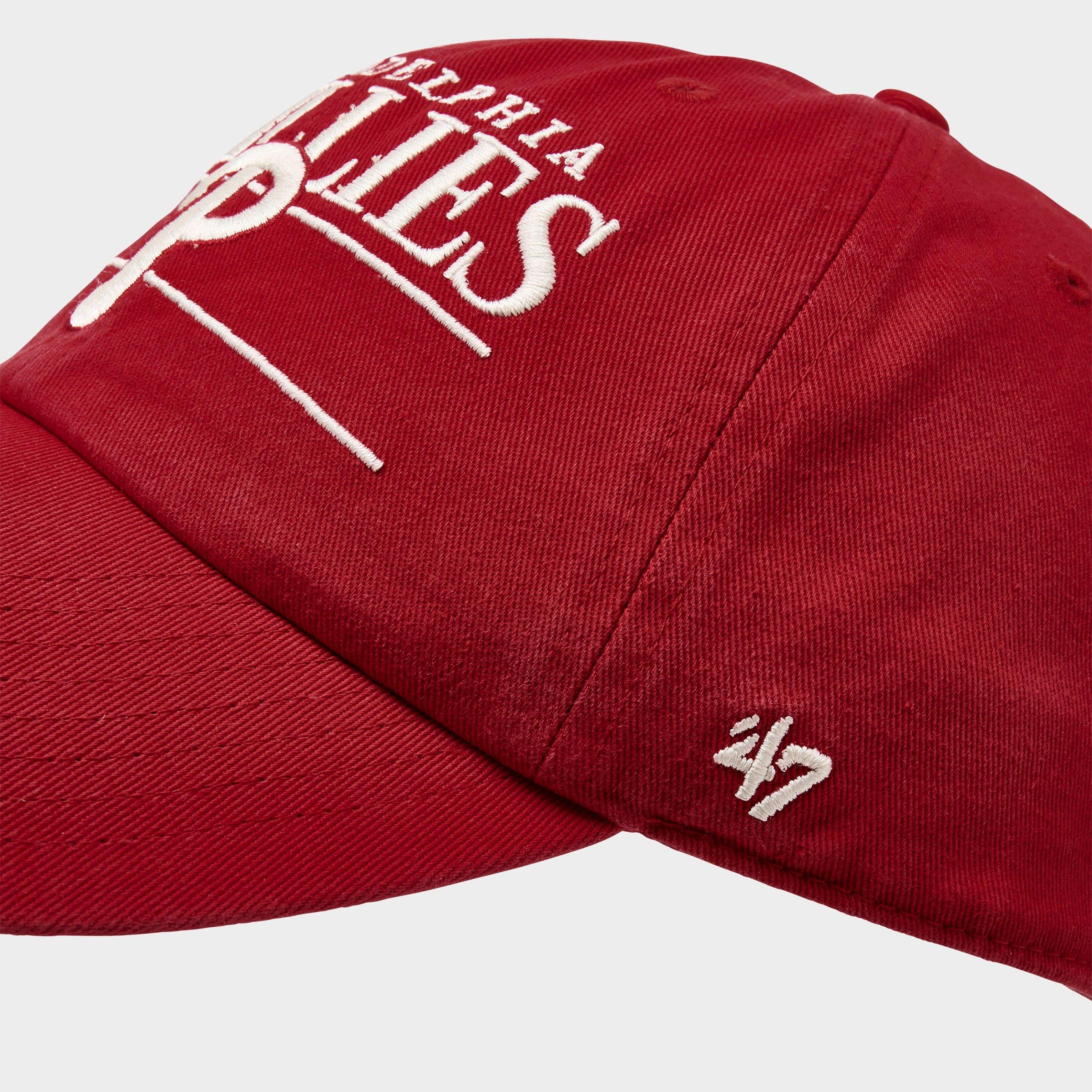 '47 Philadelphia Phillies MLB Team Name & Logo Clean Up Strapback Hat
