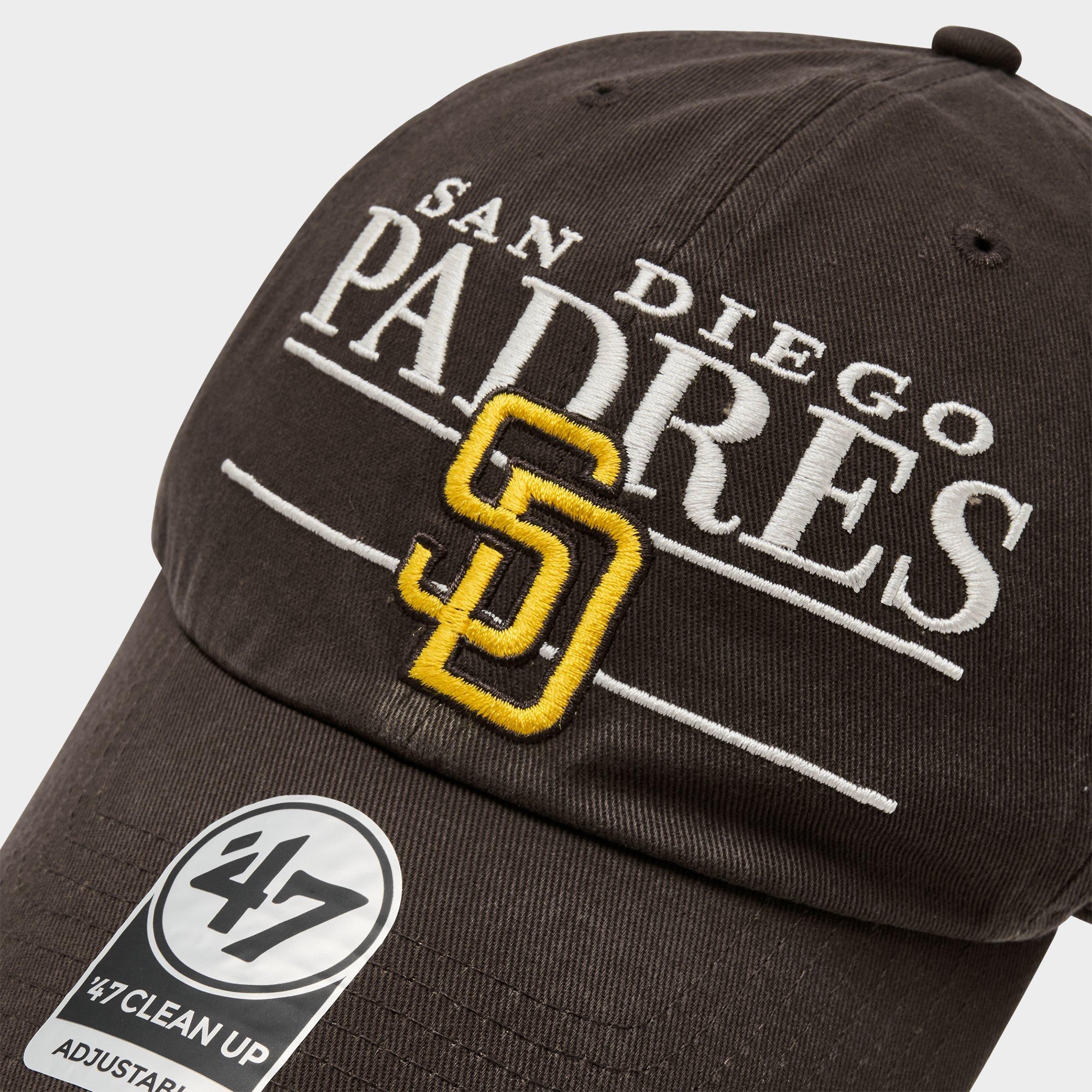 '47 San Diego Padres MLB Team Name & Logo Clean Up Strapback Hat