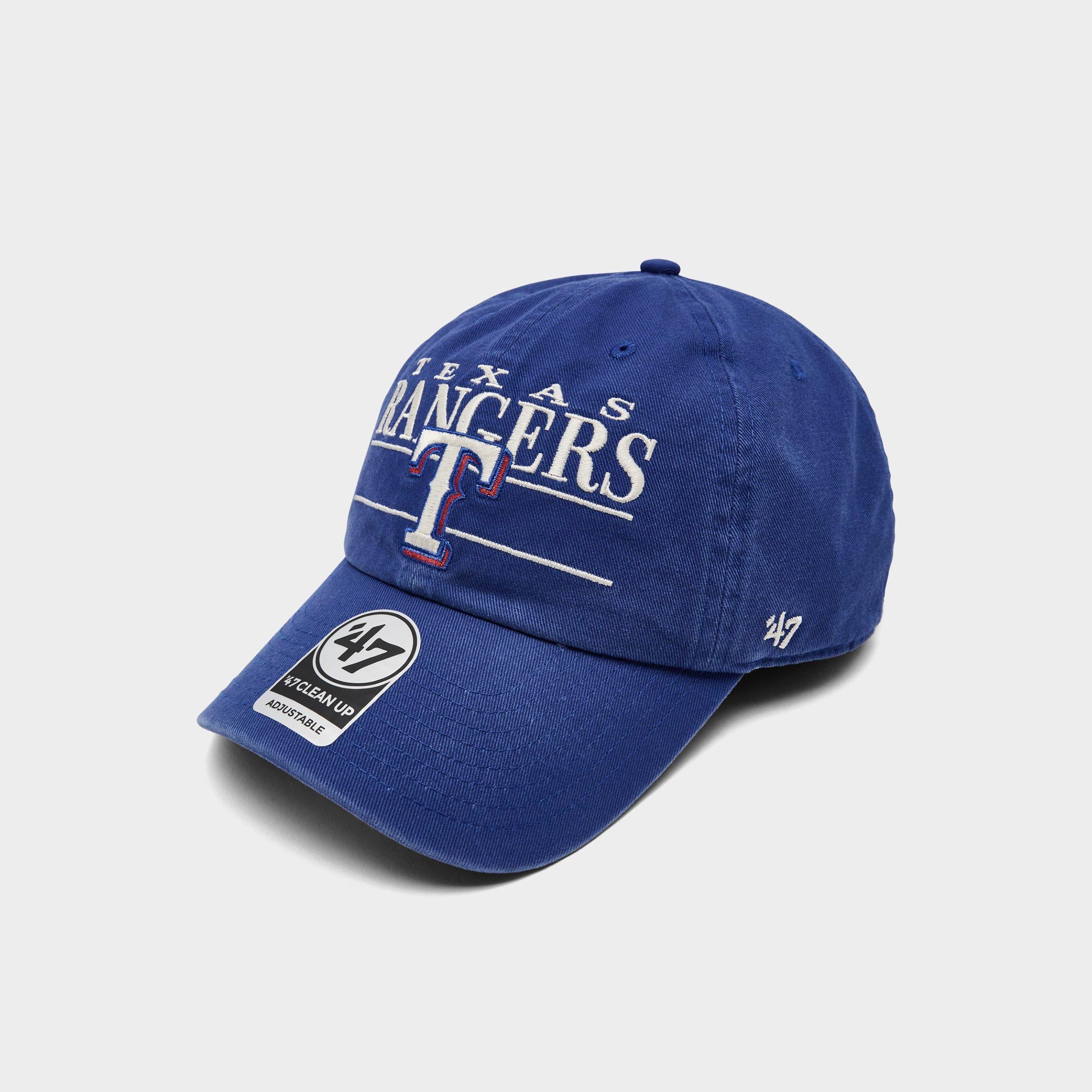 '47 Texas Rangers MLB Team Name & Logo Clean Up Strapback Hat