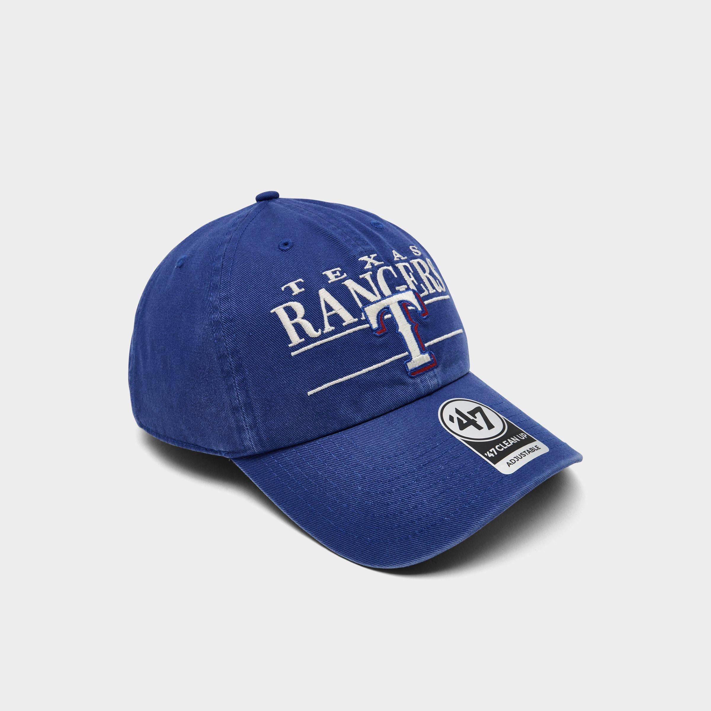 '47 Texas Rangers MLB Team Name & Logo Clean Up Strapback Hat