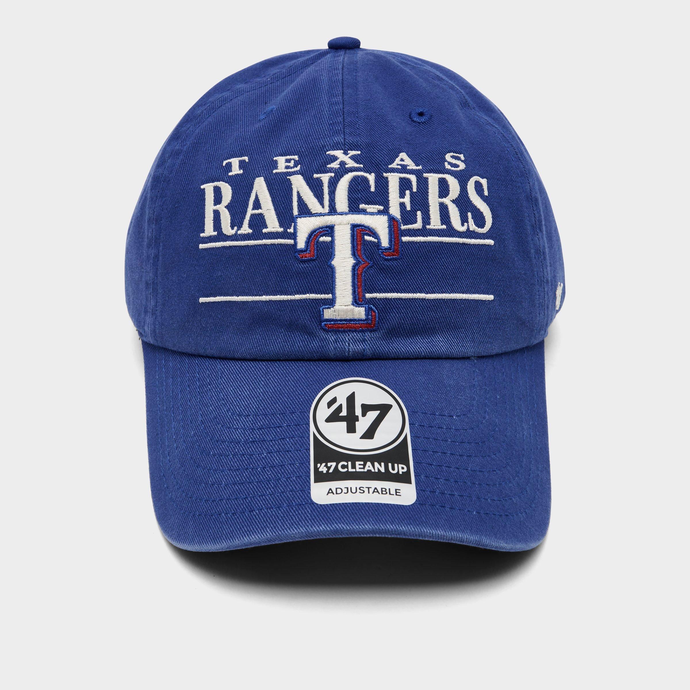 '47 Texas Rangers MLB Team Name & Logo Clean Up Strapback Hat