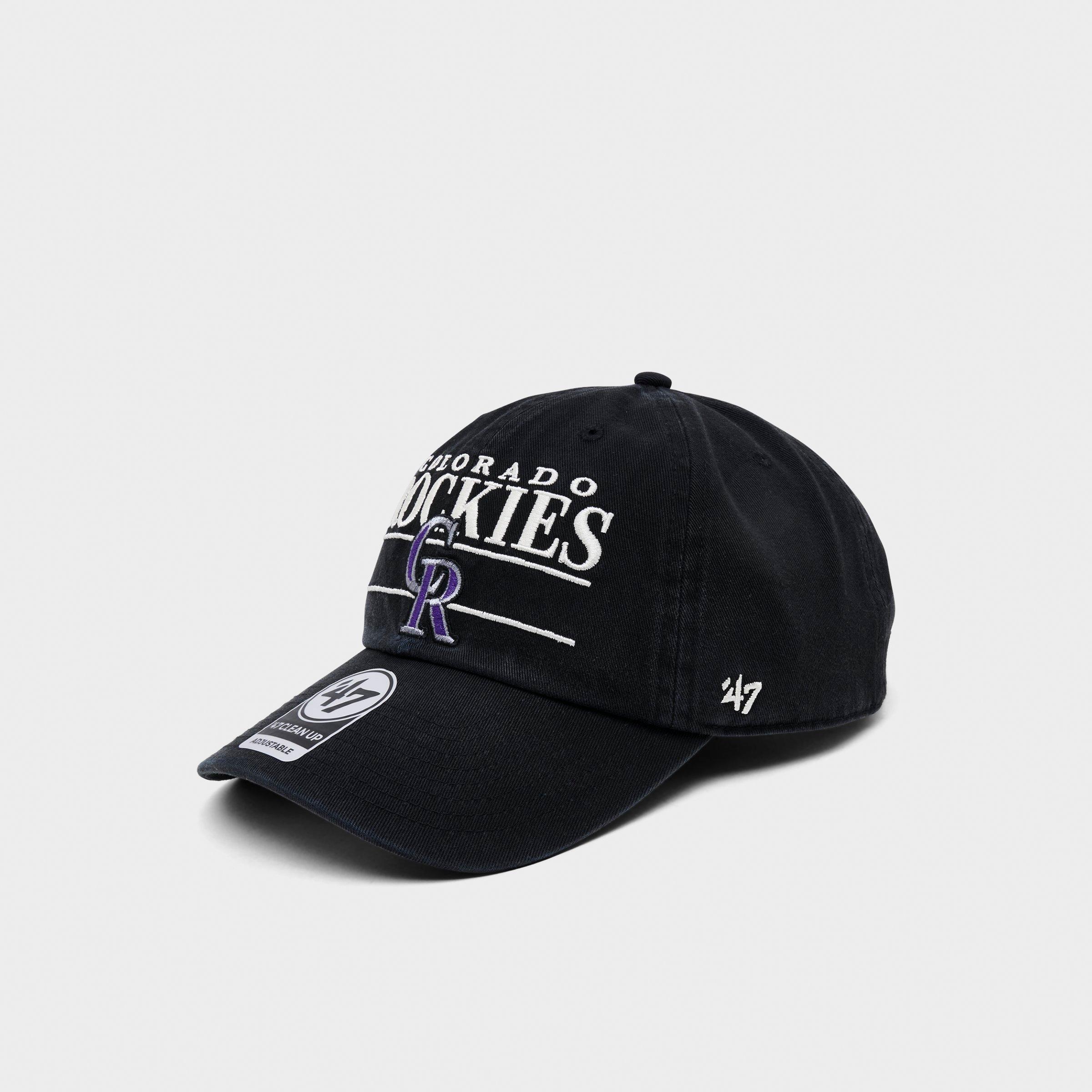 '47 Colorado Rockies MLB Team Name & Logo Clean Up Strapback Hat