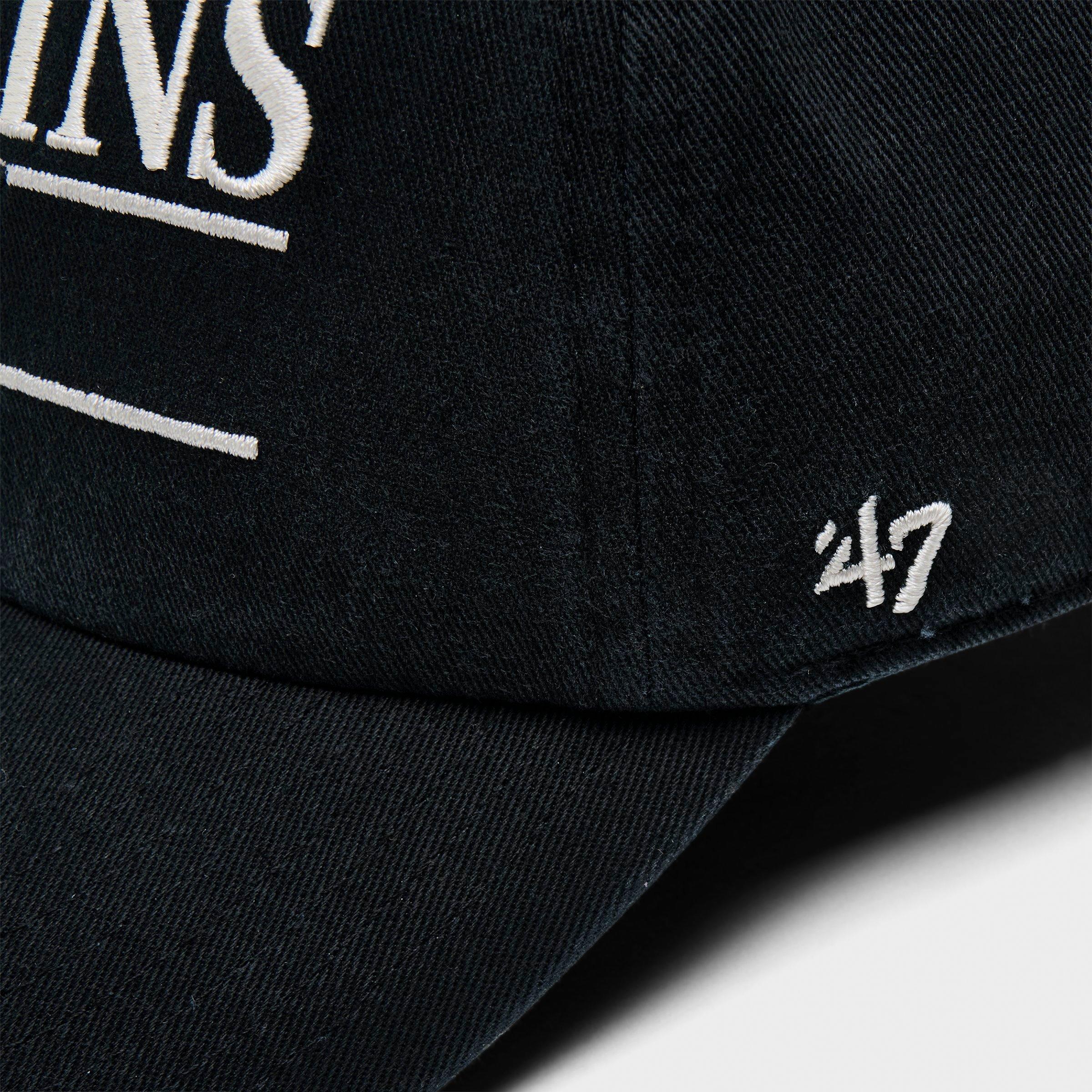 '47 Miami Marlins MLB Team Name & Logo Clean Up Strapback Hat