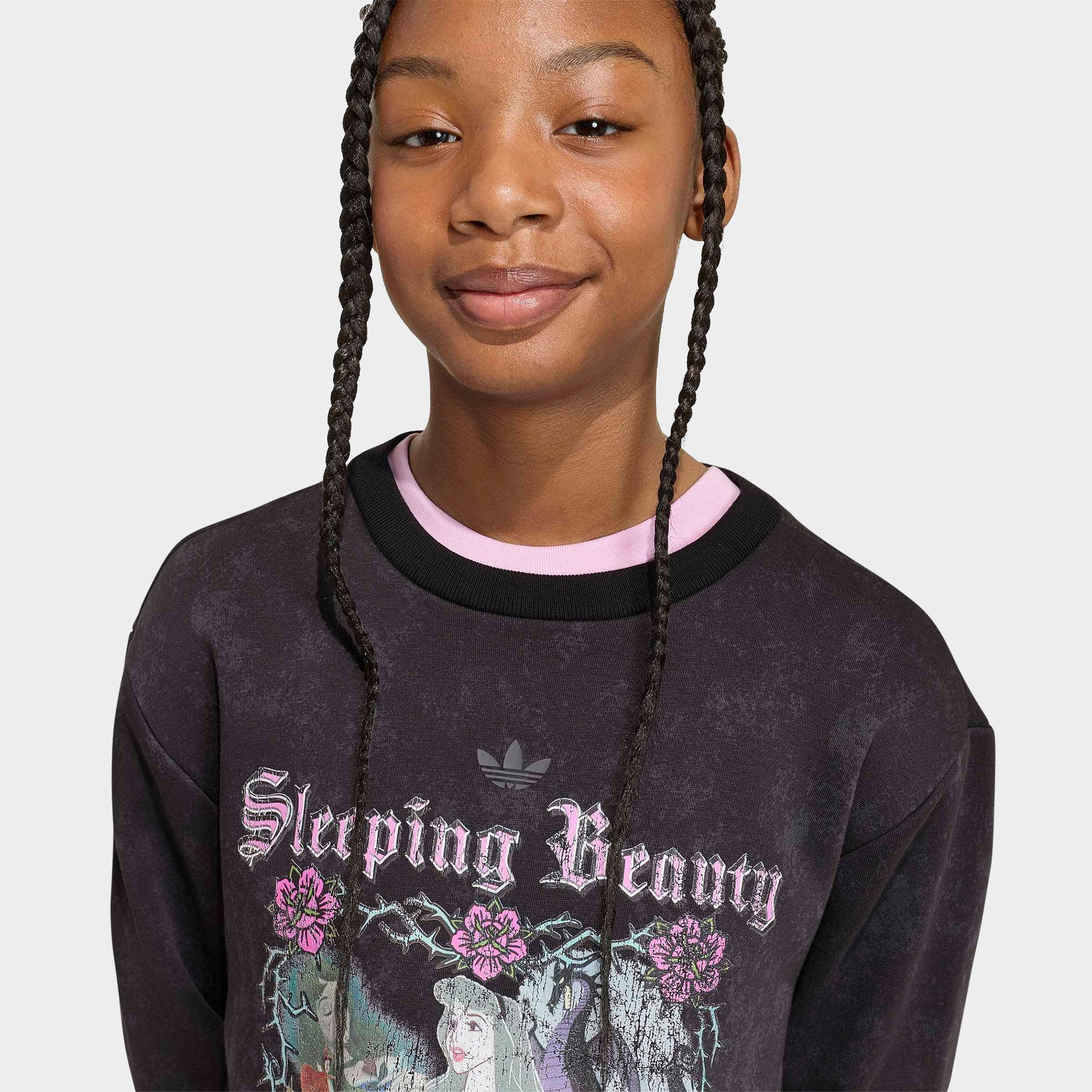 Girls' Big Kids' adidas Originals x Disney Villains Loose Washed Sweatshirt