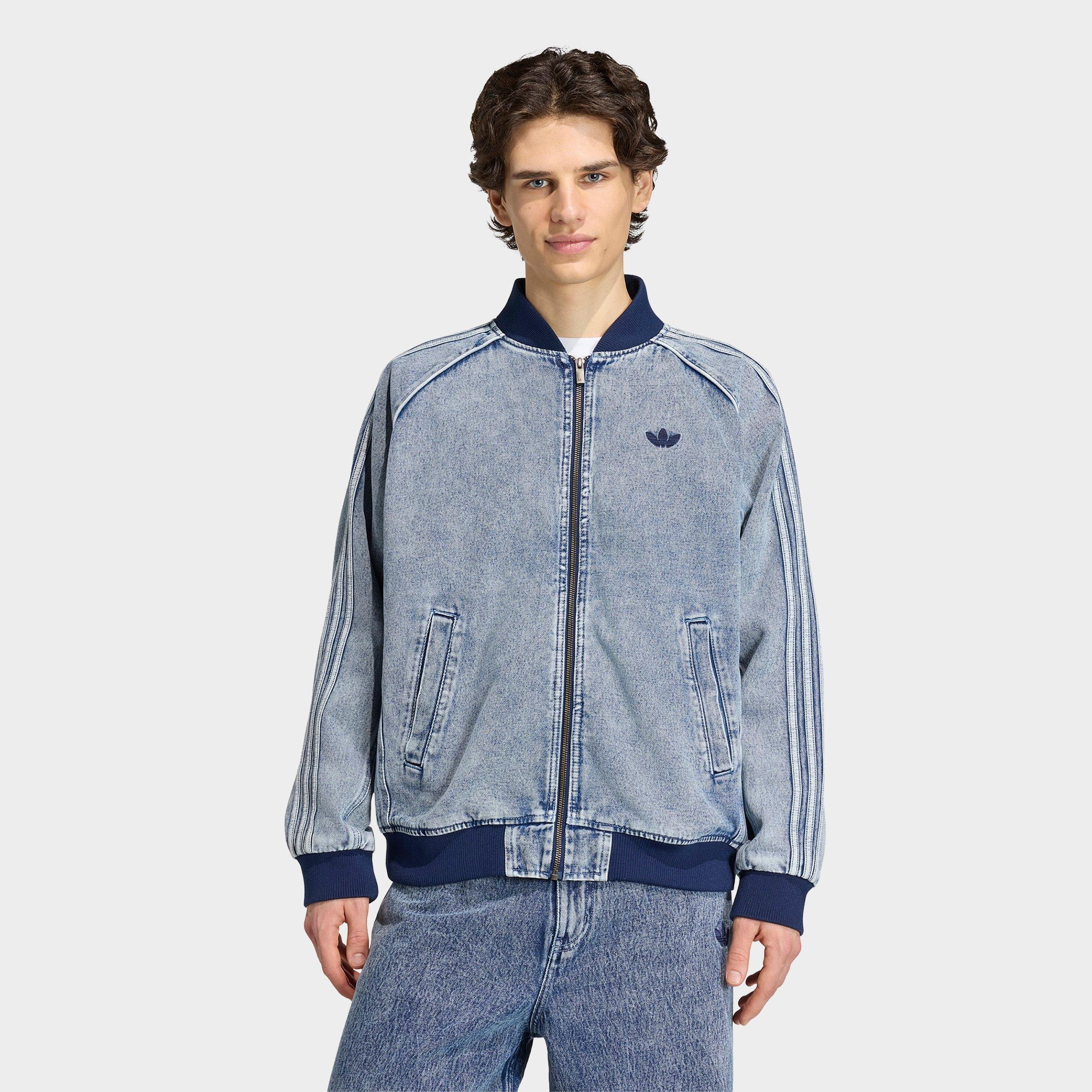 Men's adidas Originals SST Denim Full-Zip Track Top