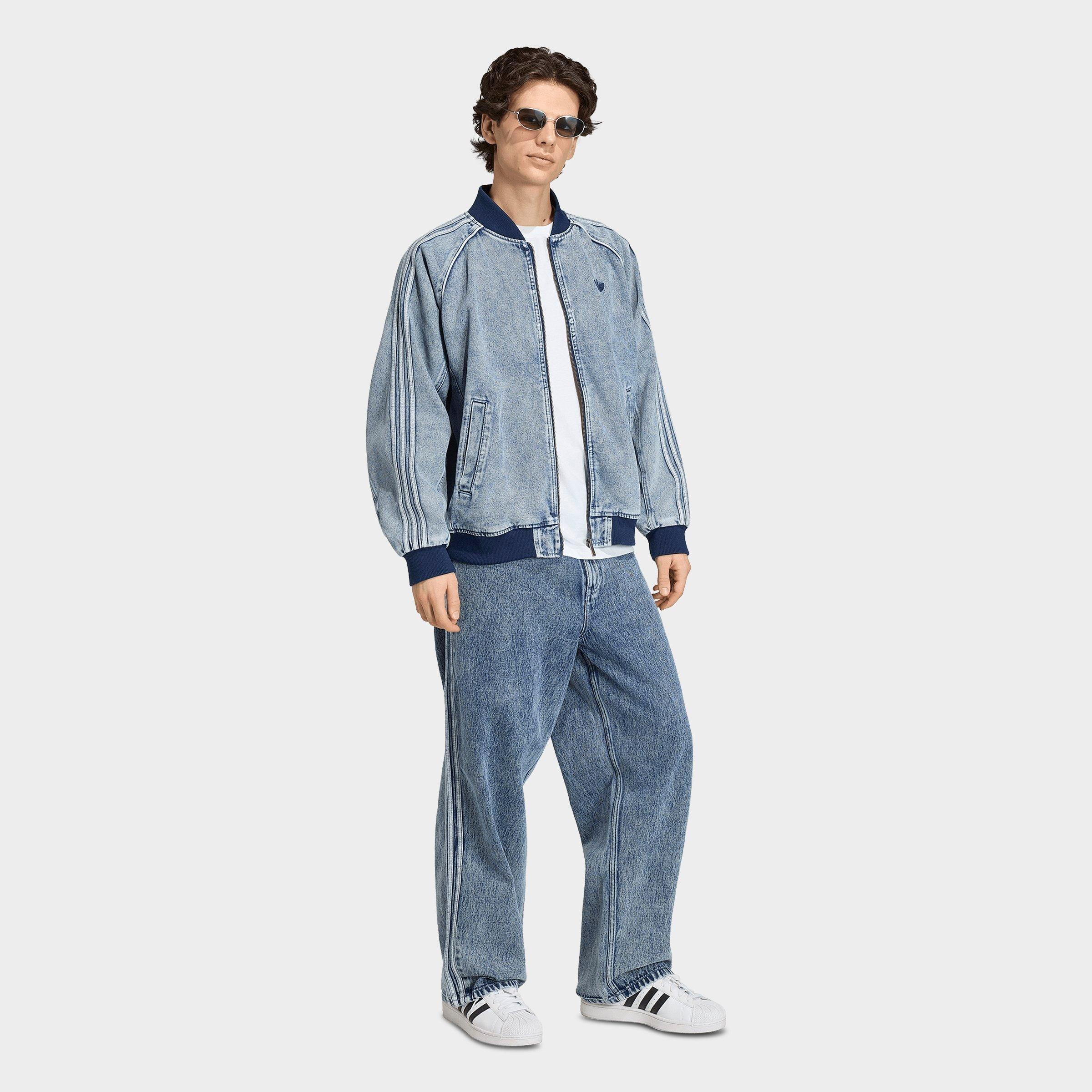 Men's adidas Originals SST Denim Full-Zip Track Top