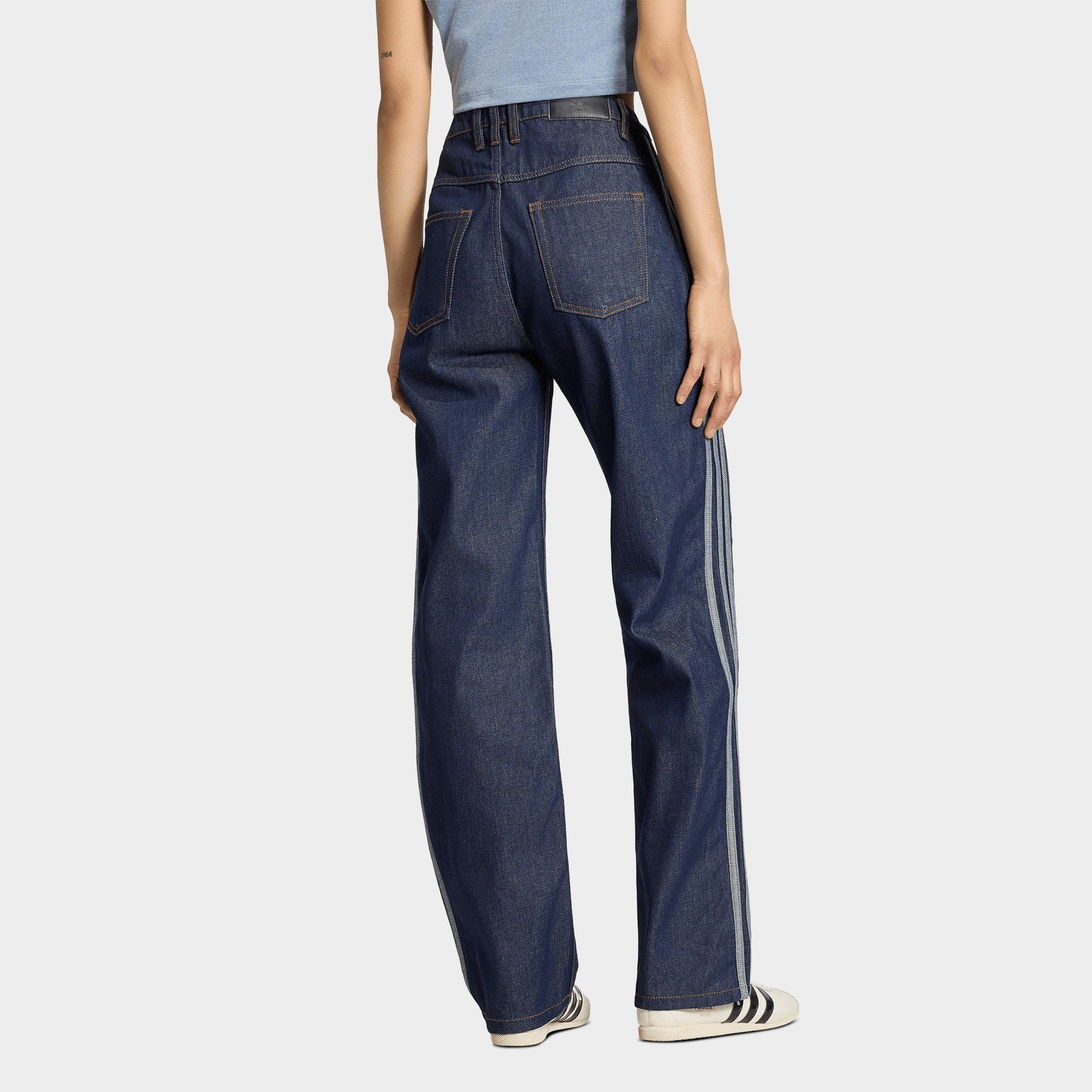 Women's adidas Originals Firebird Denim Mid-Rise Straight Pants