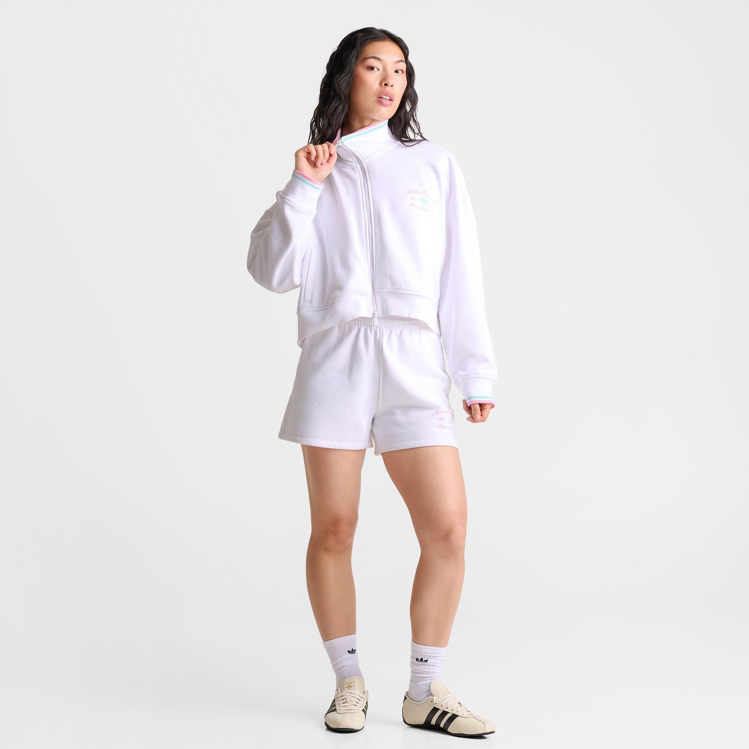 Women's adidas Originals Classic Sport Script Fleece Track Top