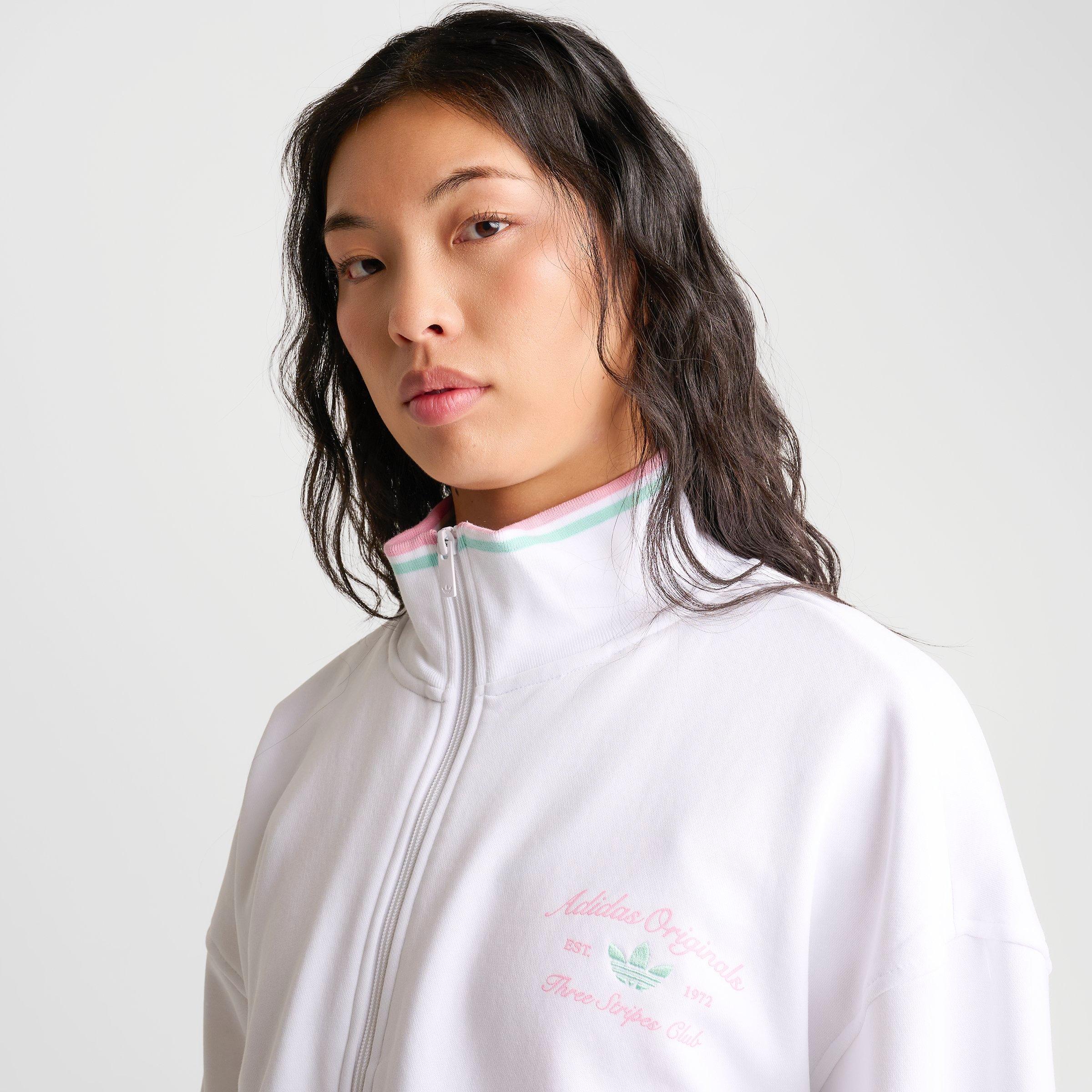 Women's adidas Originals Classic Sport Script Fleece Track Top