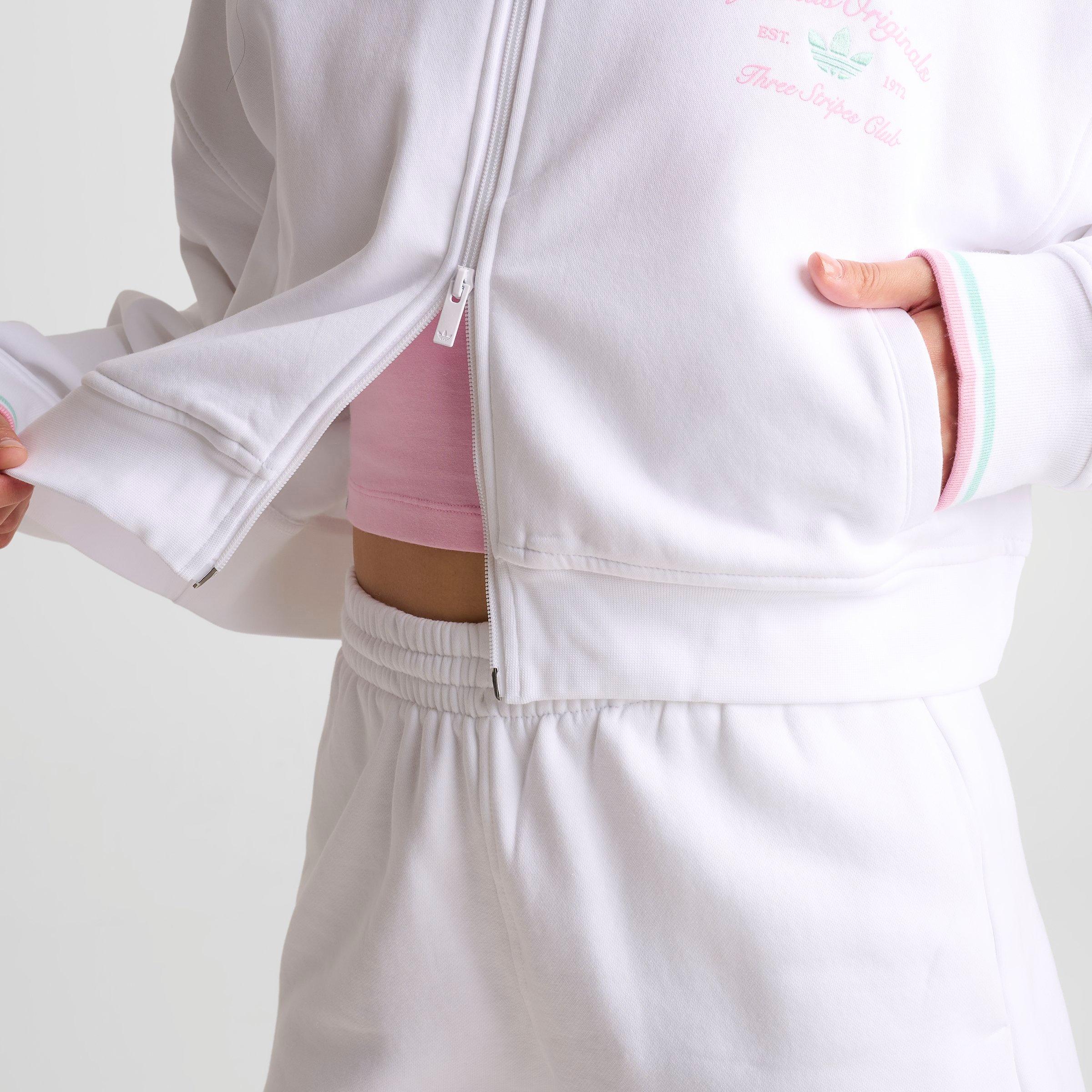 Women's adidas Originals Classic Sport Script Fleece Track Top