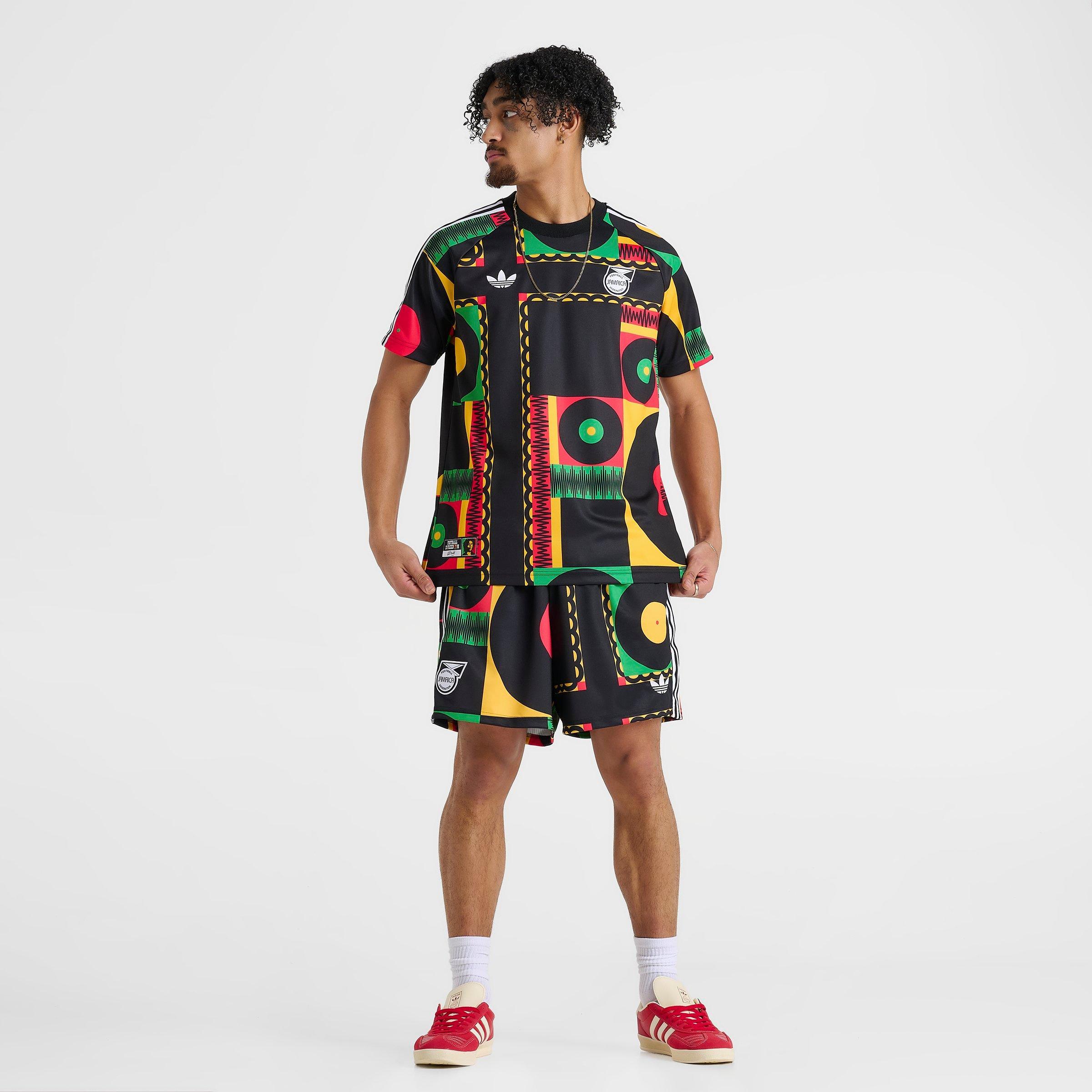 Men's adidas Originals x Bob Marley Jamaica Print T-Shirt