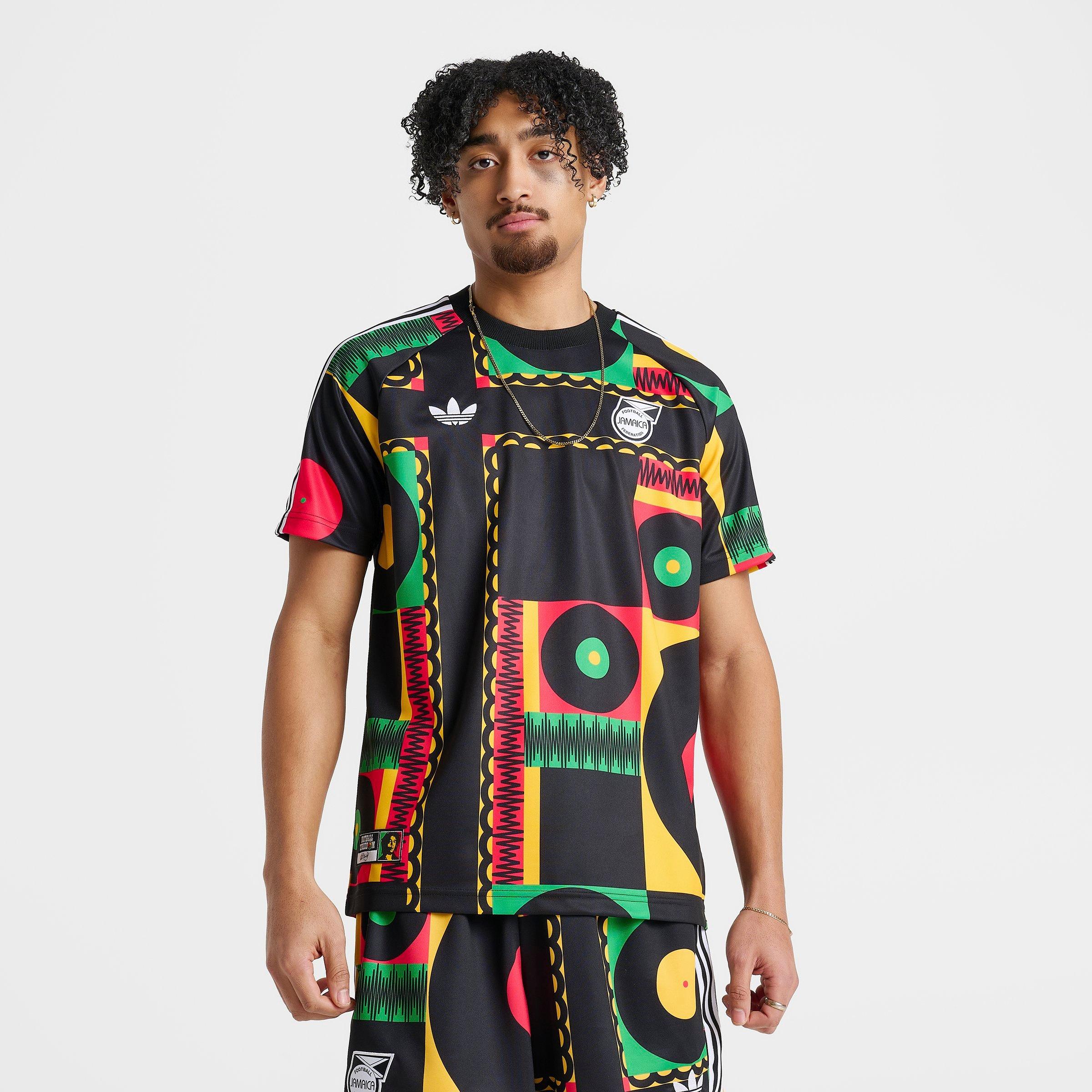 Men's adidas Originals x Bob Marley Jamaica Print T-Shirt