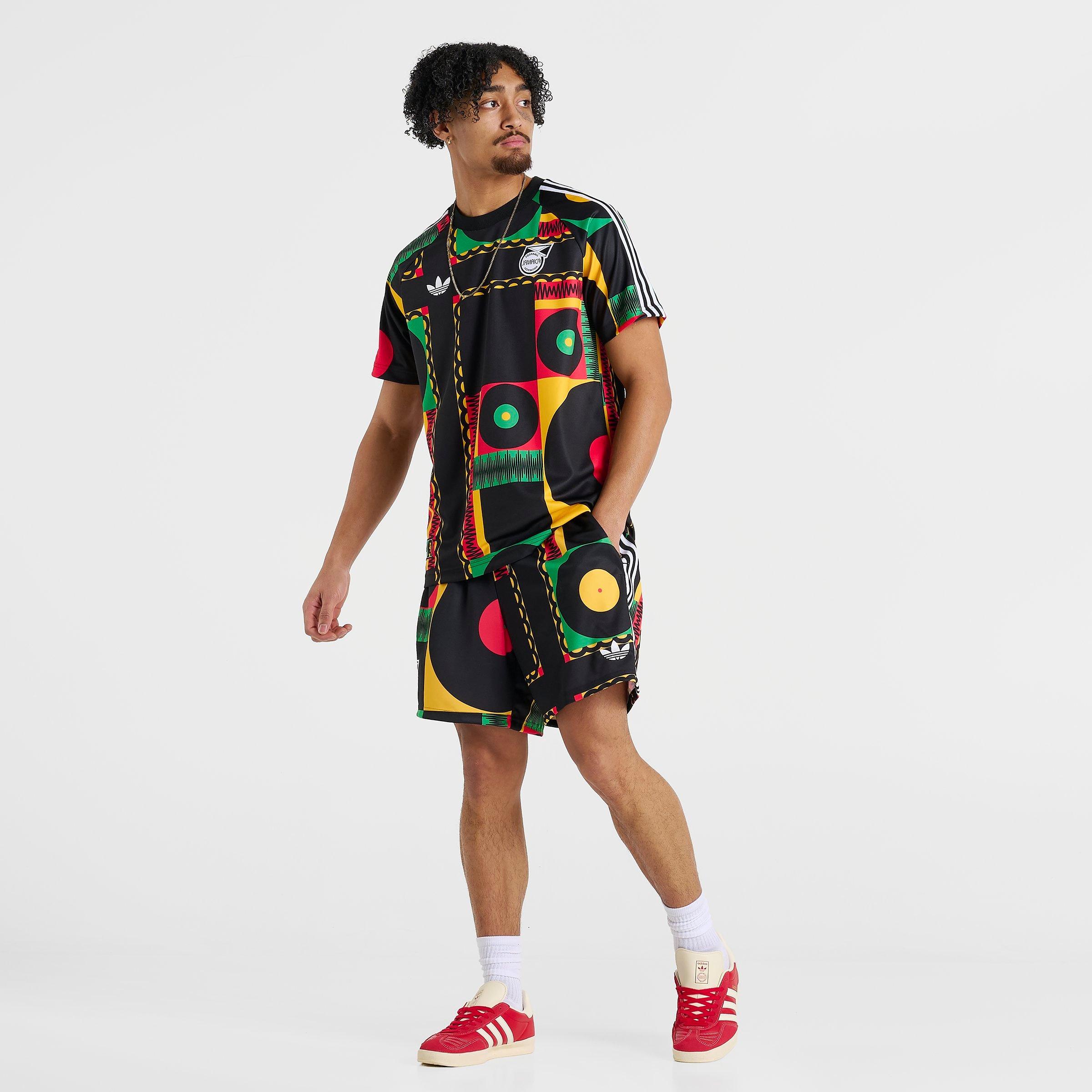 Men's adidas Originals x Bob Marley Jamaica Print Shorts