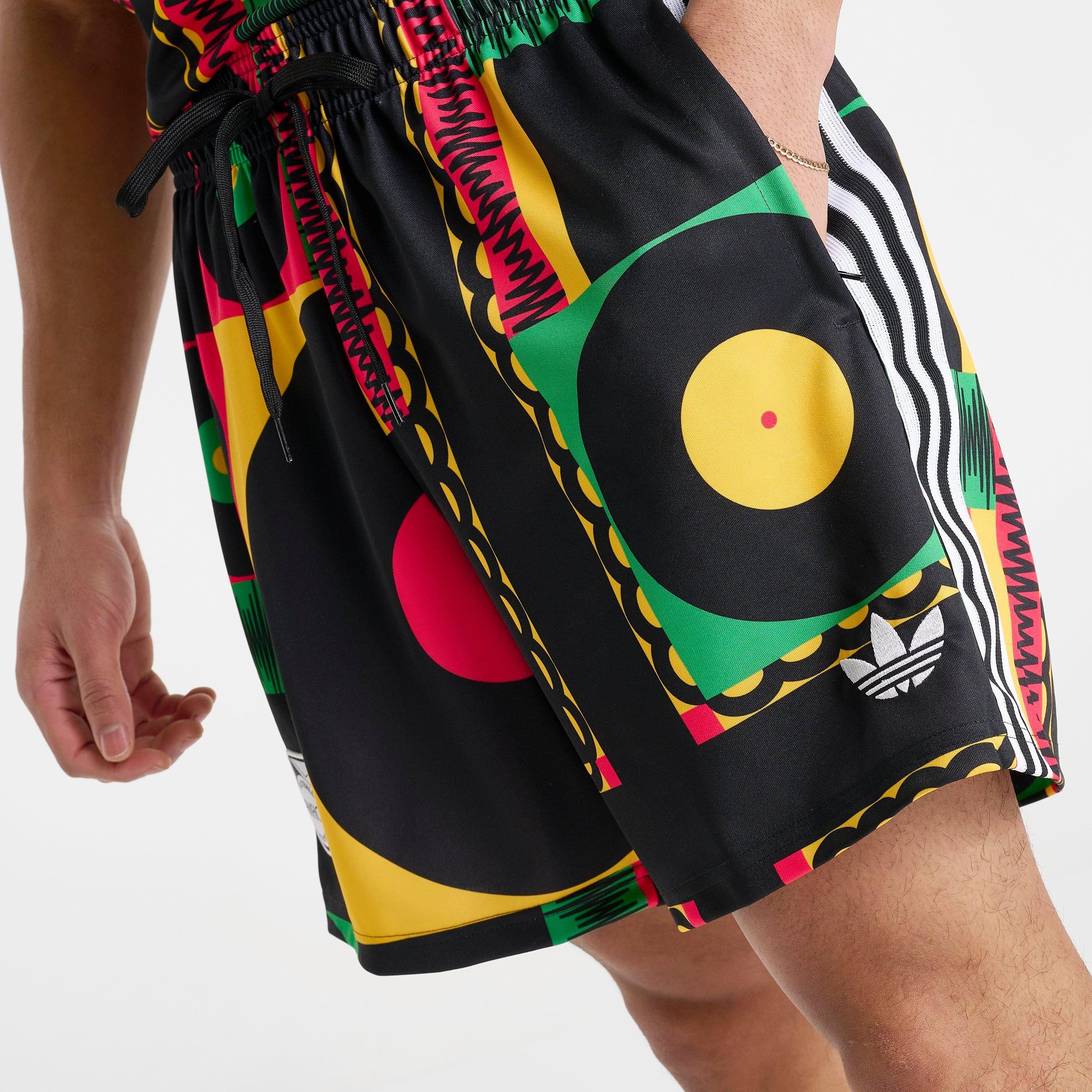 Men's adidas Originals x Bob Marley Jamaica Print Shorts