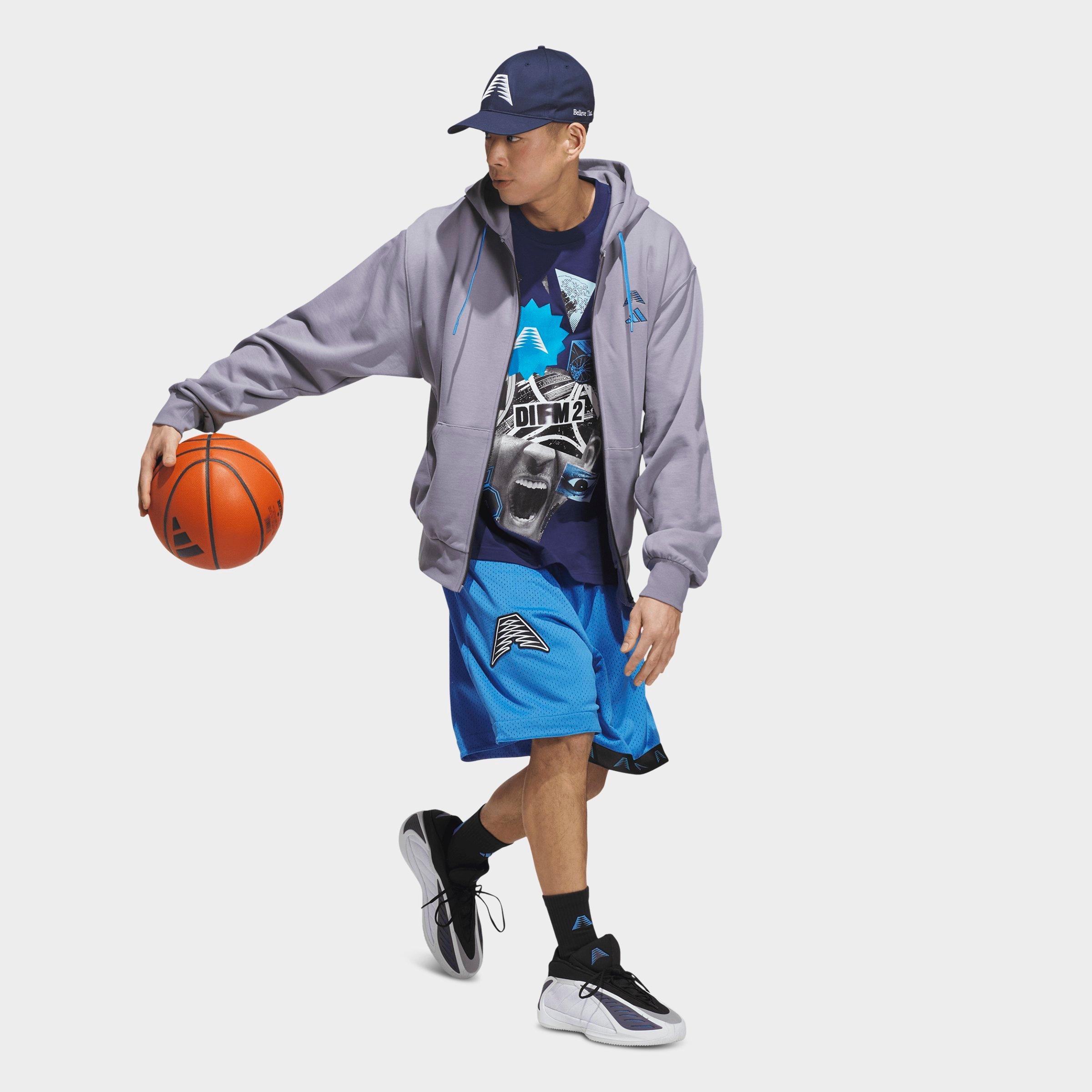 Men's adidas Anthony Edwards Foundation Full-Zip Hoodie