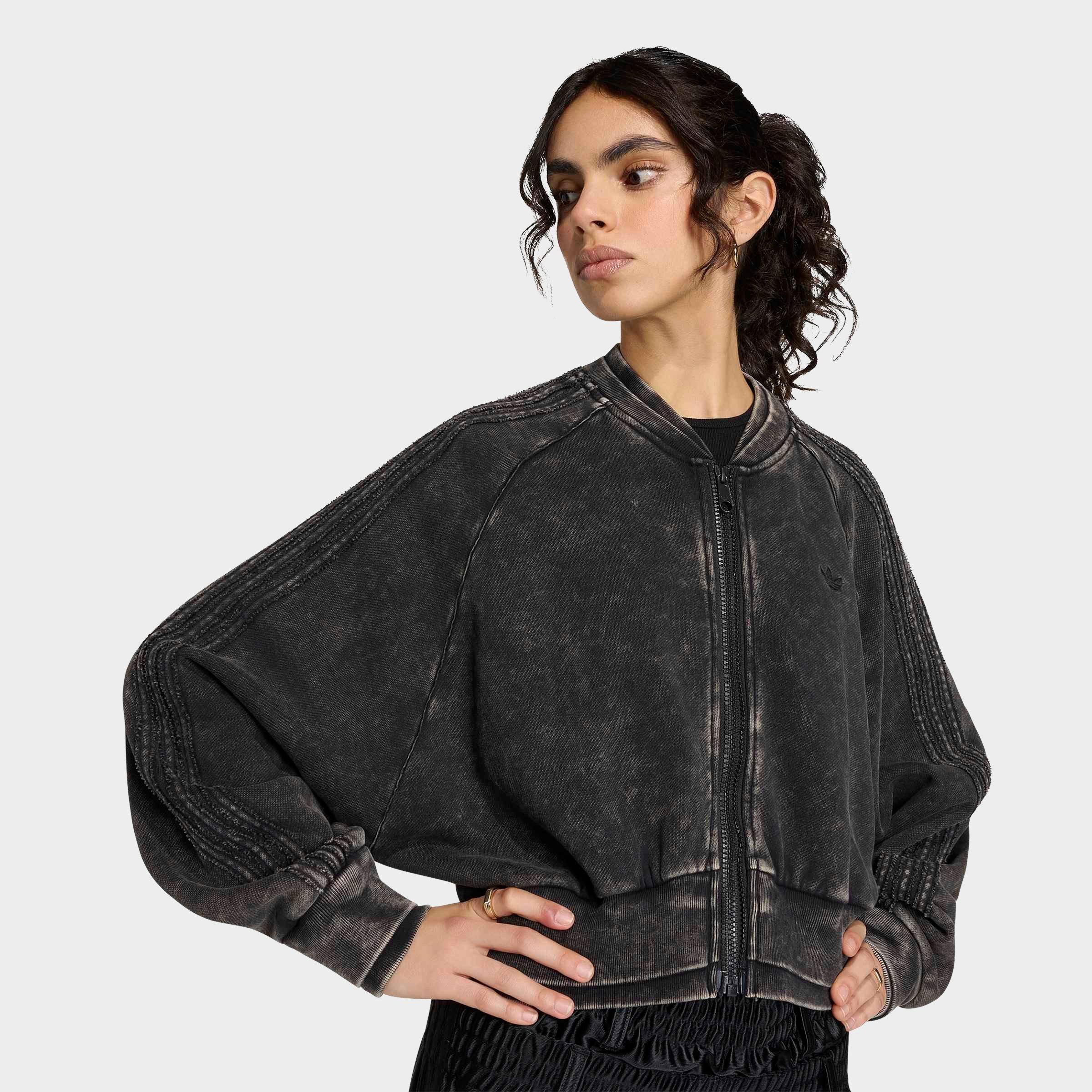 Women's adidas Originals Superstar Double Layered Cropped Track Top