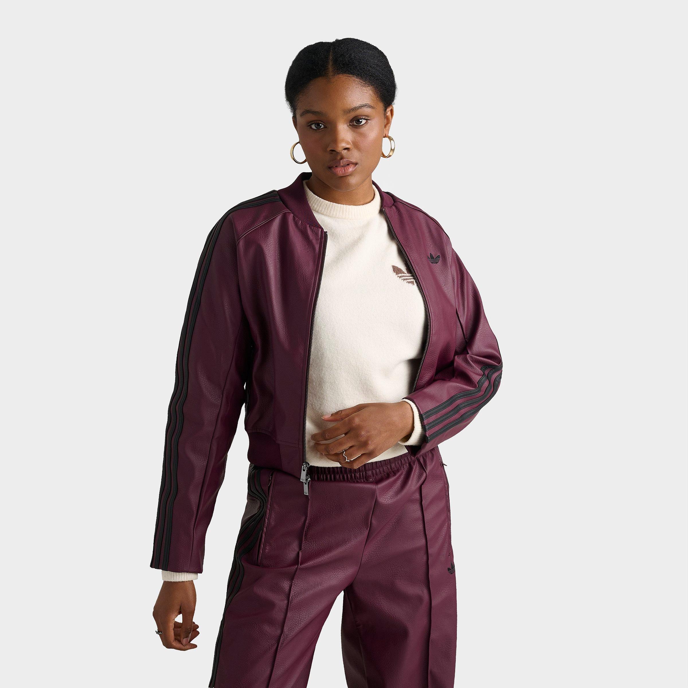 Women's adidas Originals Pleather Superstar Full-Zip Track Top