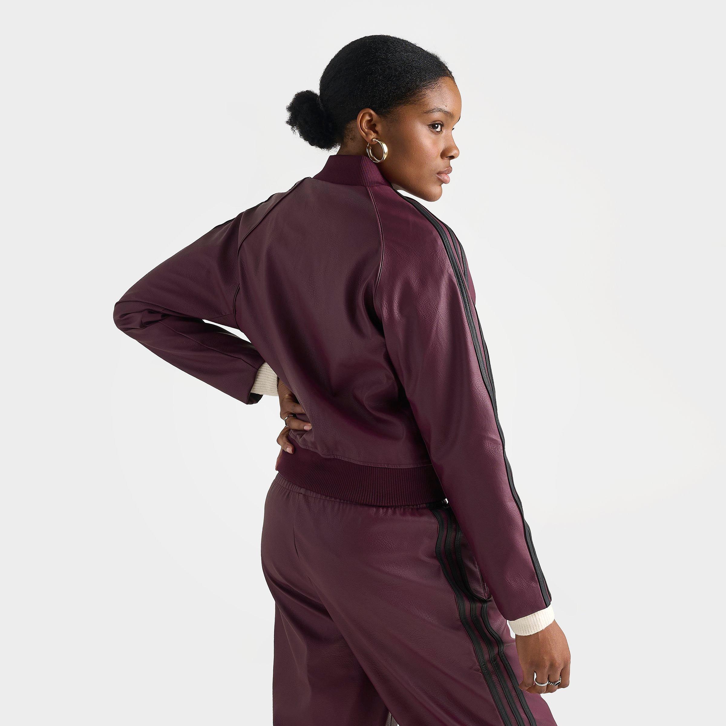Women's adidas Originals Pleather Superstar Full-Zip Track Top