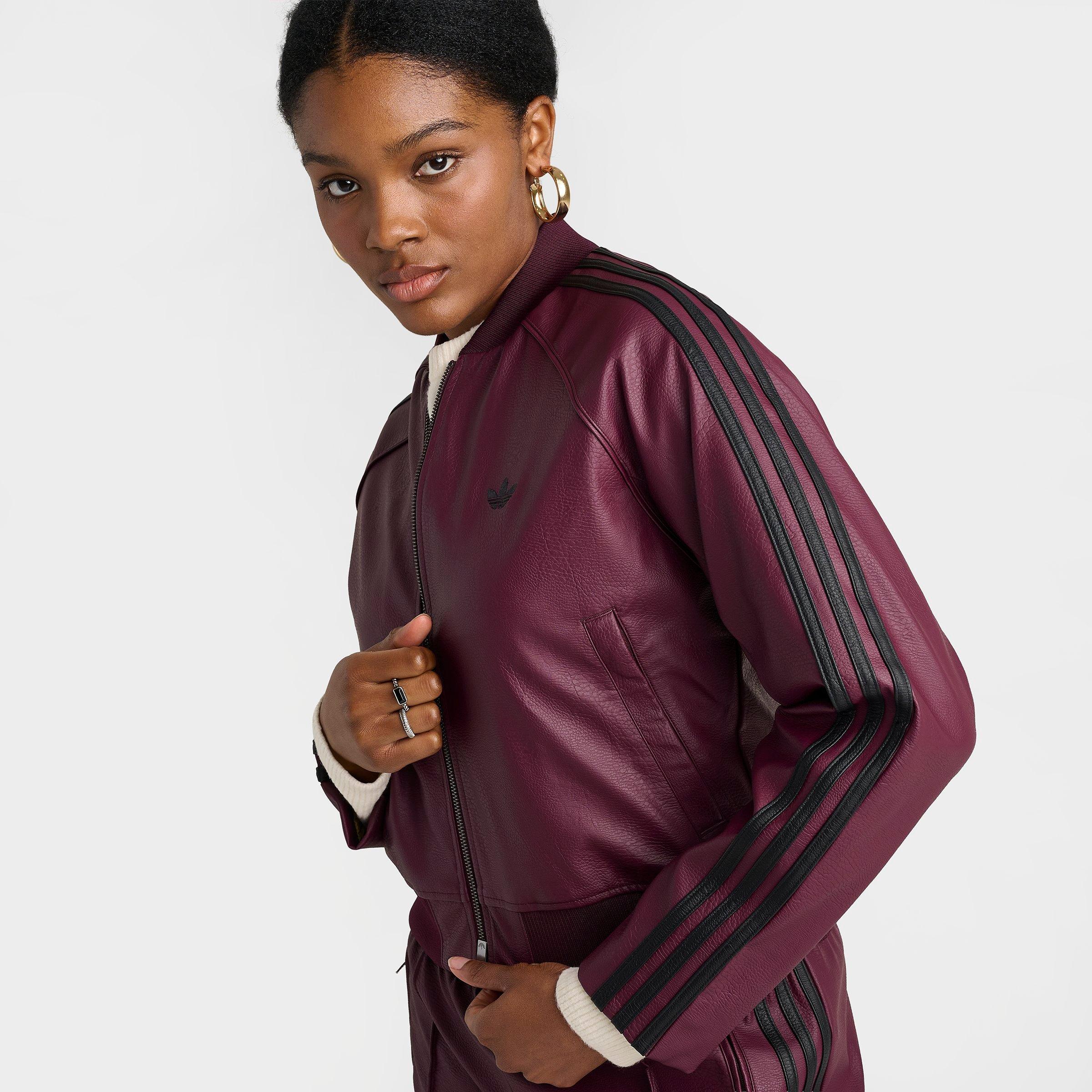 Women's adidas Originals Pleather Superstar Full-Zip Track Top