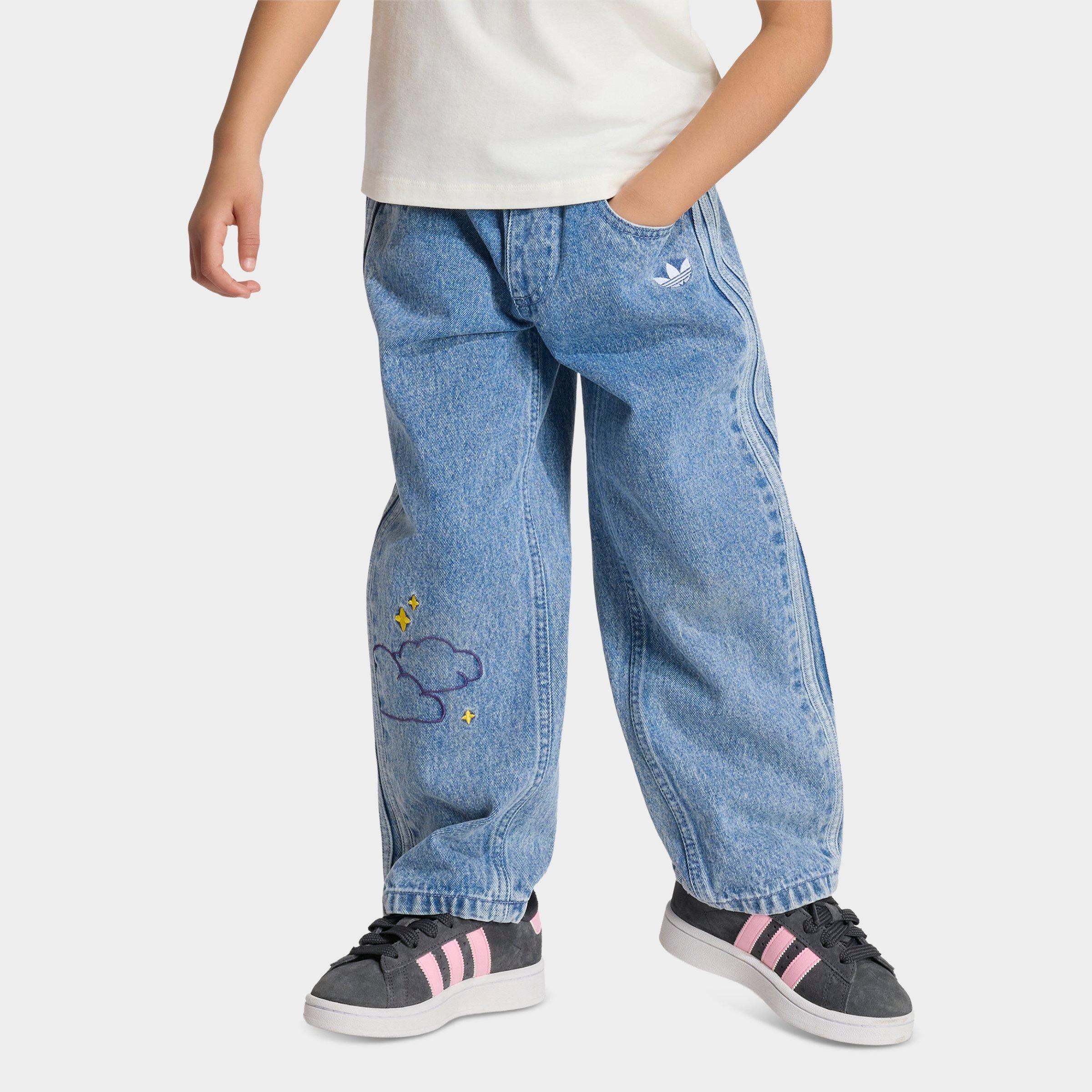 Girls' Little Kids' adidas Originals x Care Bears Loose Denim Jeans