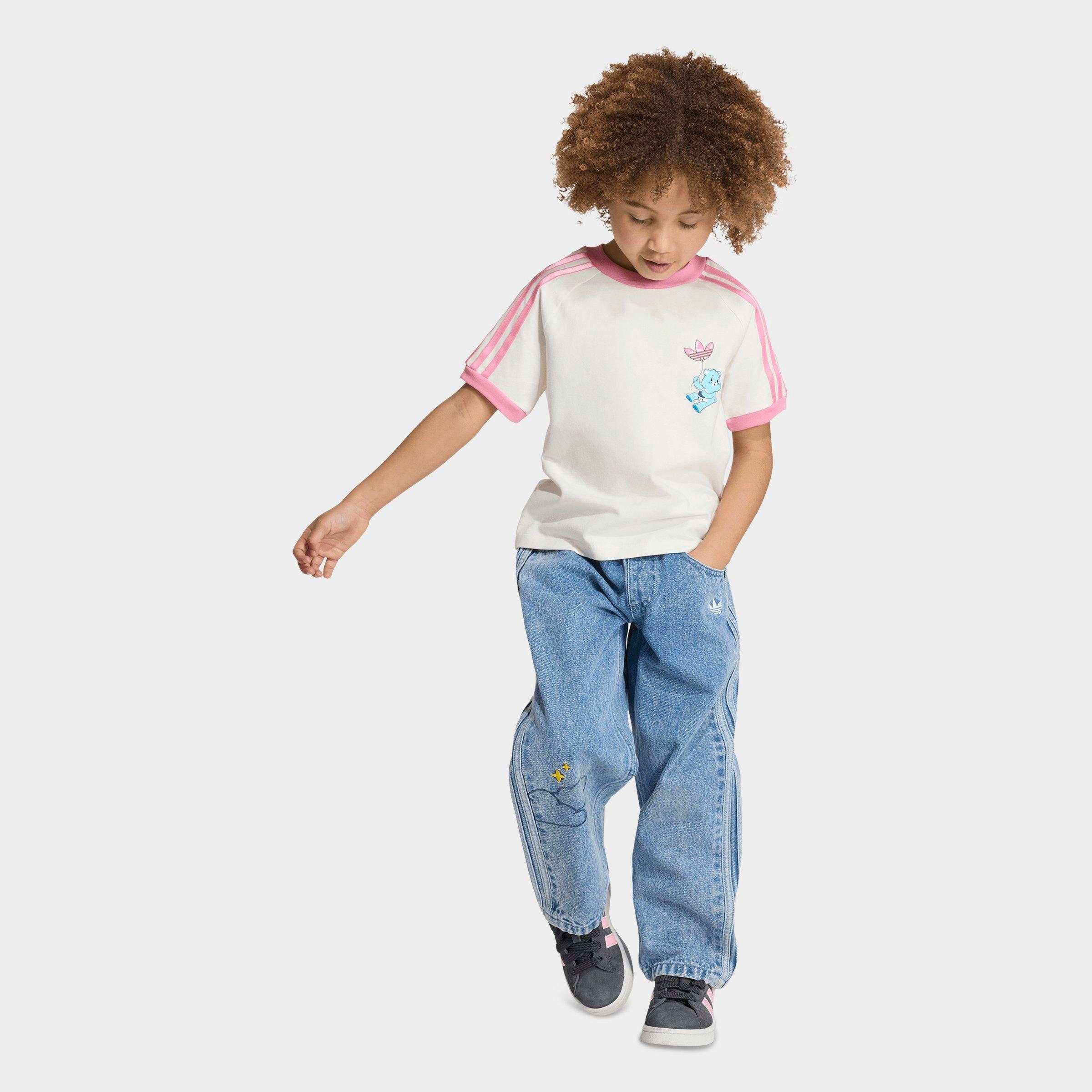 Girls' Little Kids' adidas Originals x Care Bears Loose Denim Jeans
