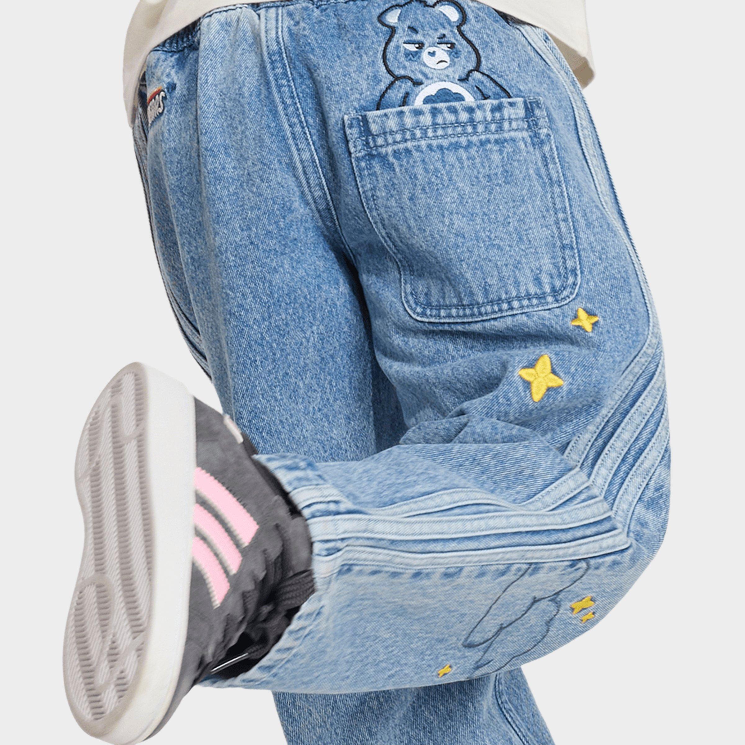 Girls' Little Kids' adidas Originals x Care Bears Loose Denim Jeans