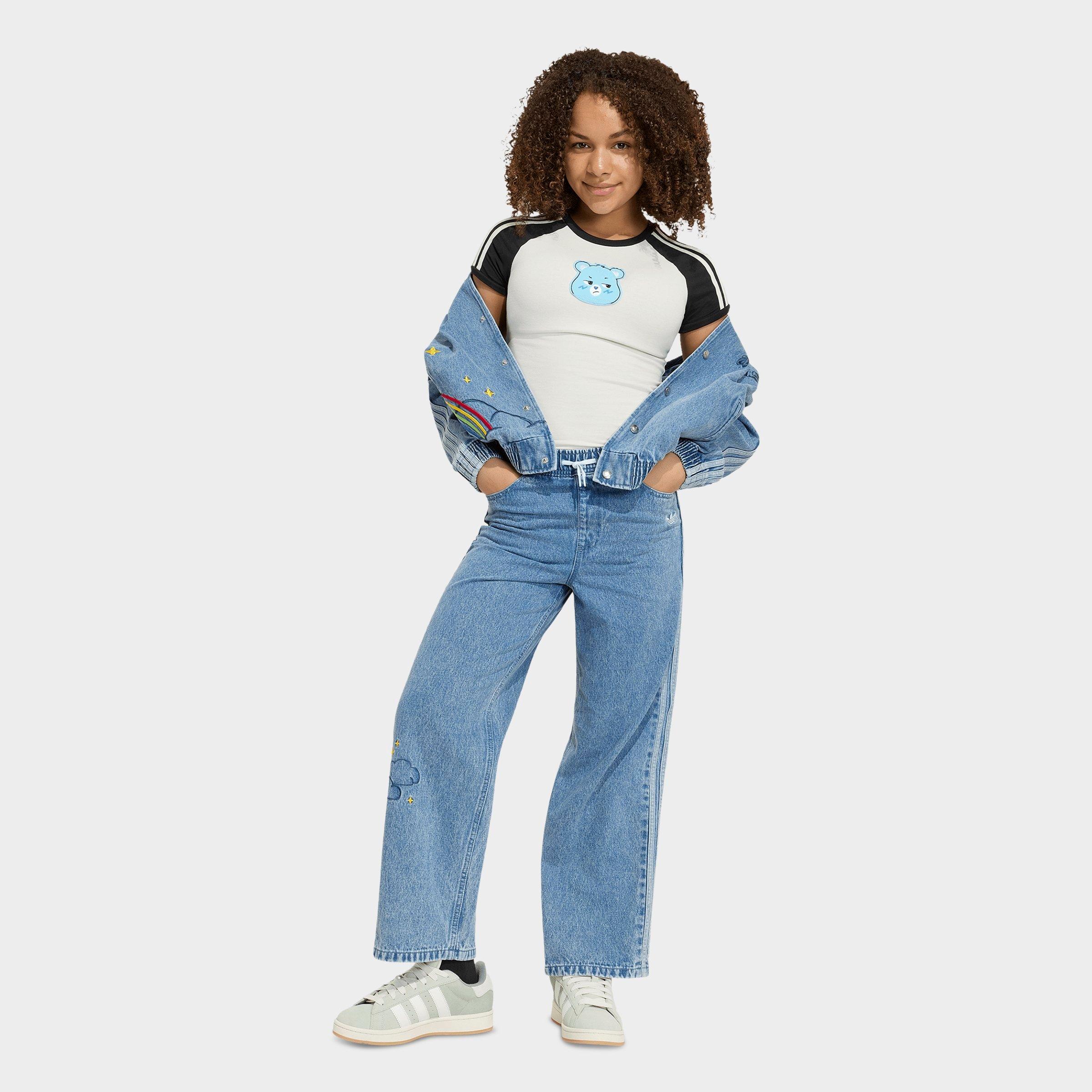 Girls' Big Kids' adidas Originals x Care Bears Loose Denim Jeans
