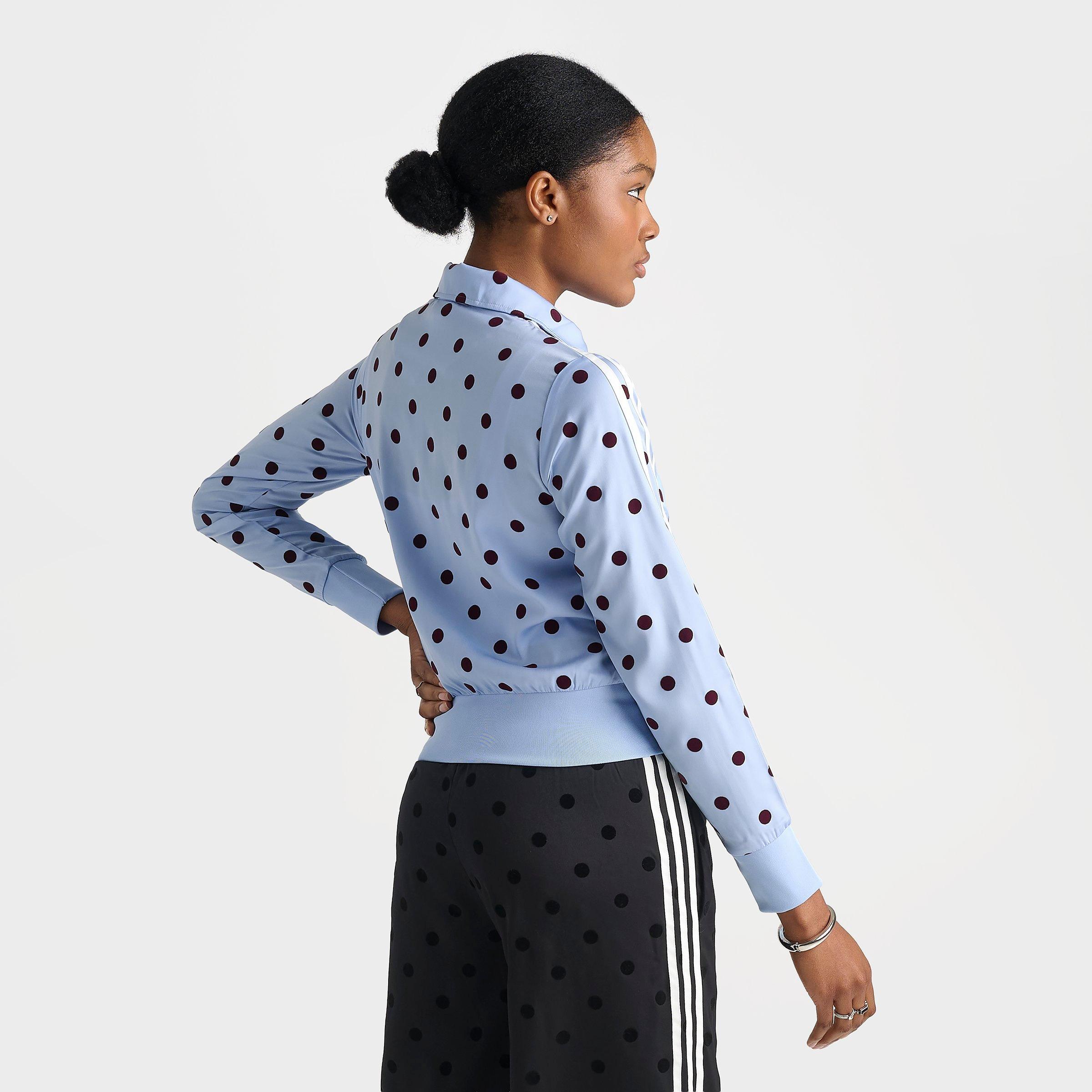 Women's adidas Originals Firebird Polka Dot Satin Track Jacket