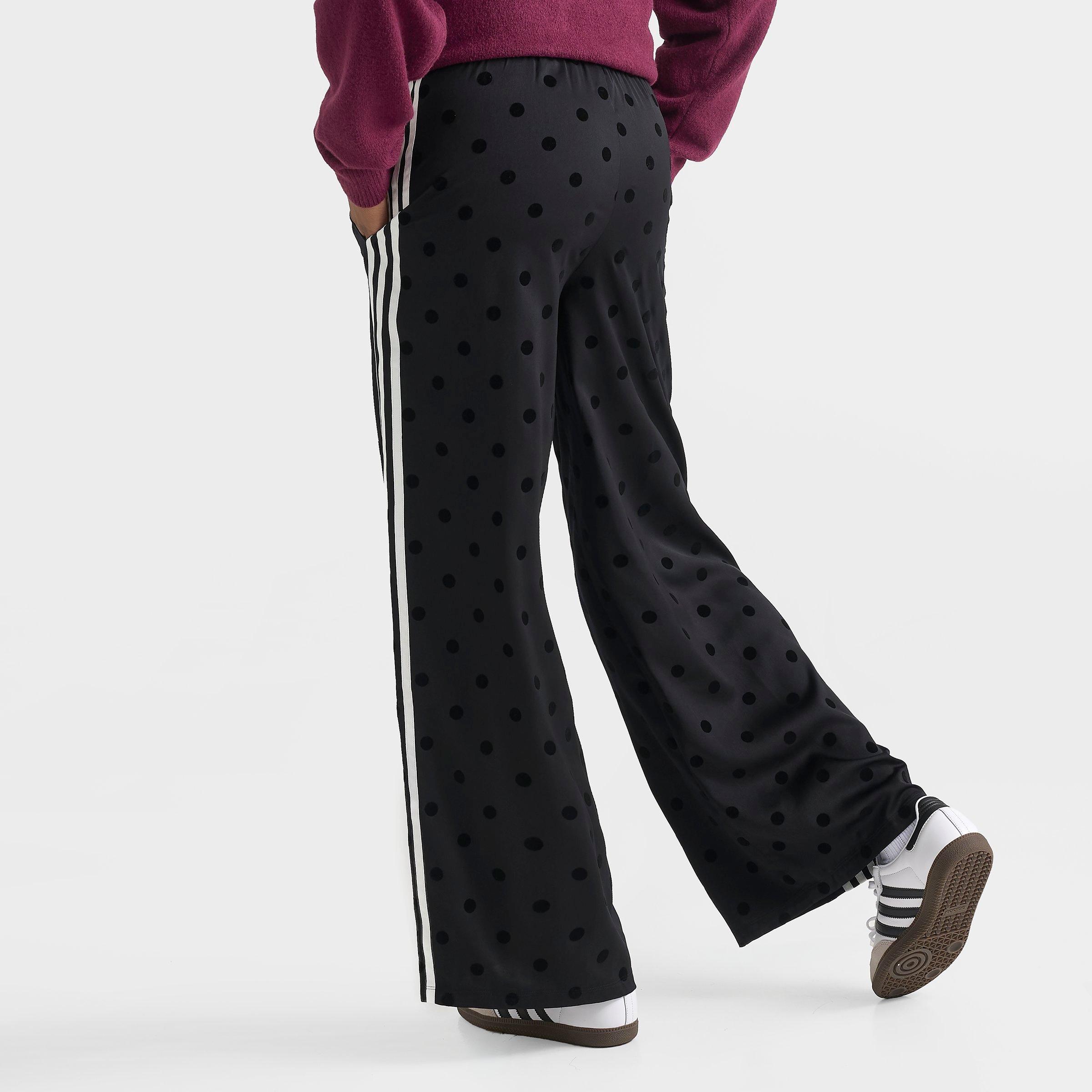 Women's adidas Originals Firebird Polka Dot Satin Wide-Leg Track Pants