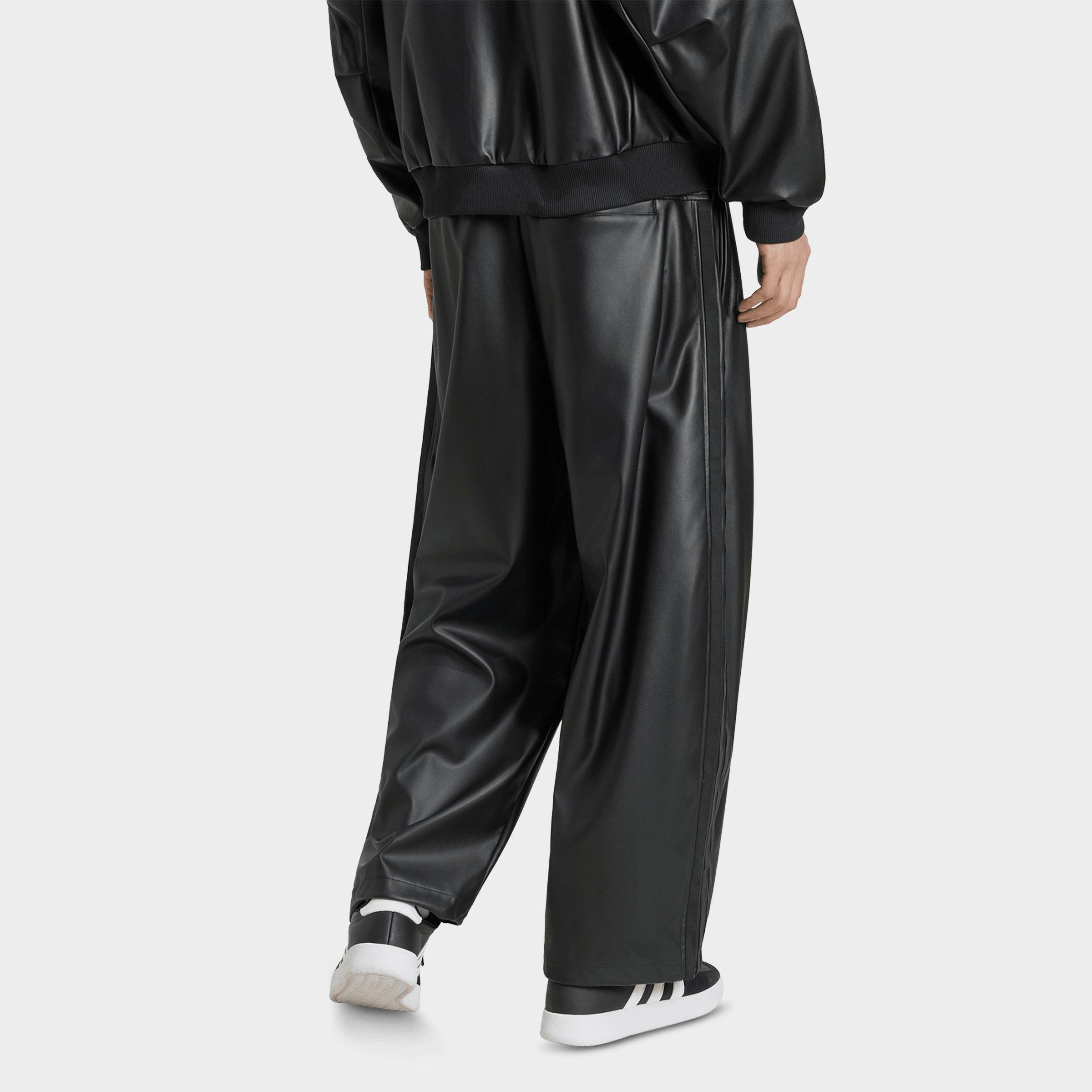 Men's adidas Stadium Oversized Faux Leather Open Hem Pants