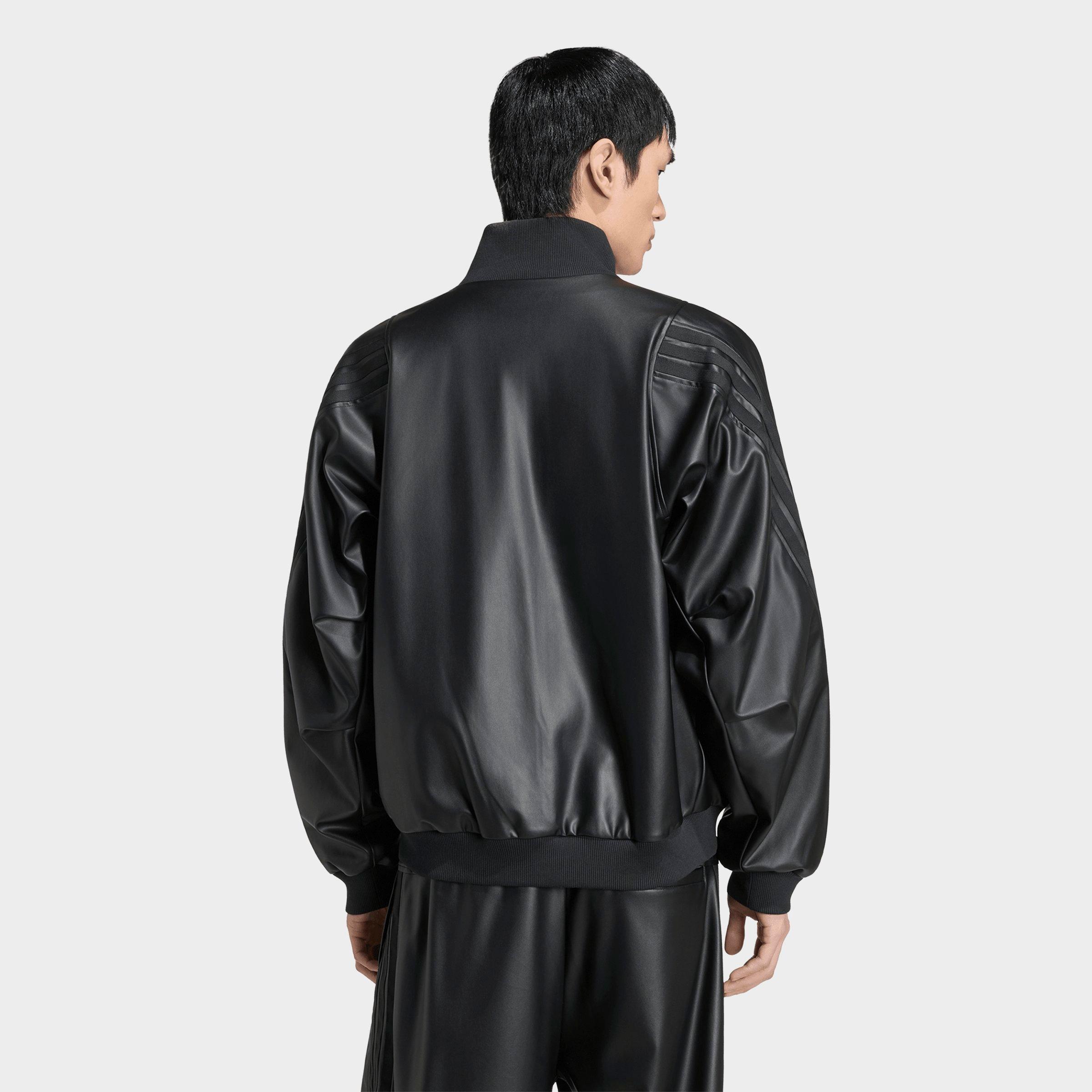 Men's adidas Stadium Loose Faux Leather Track Jacket