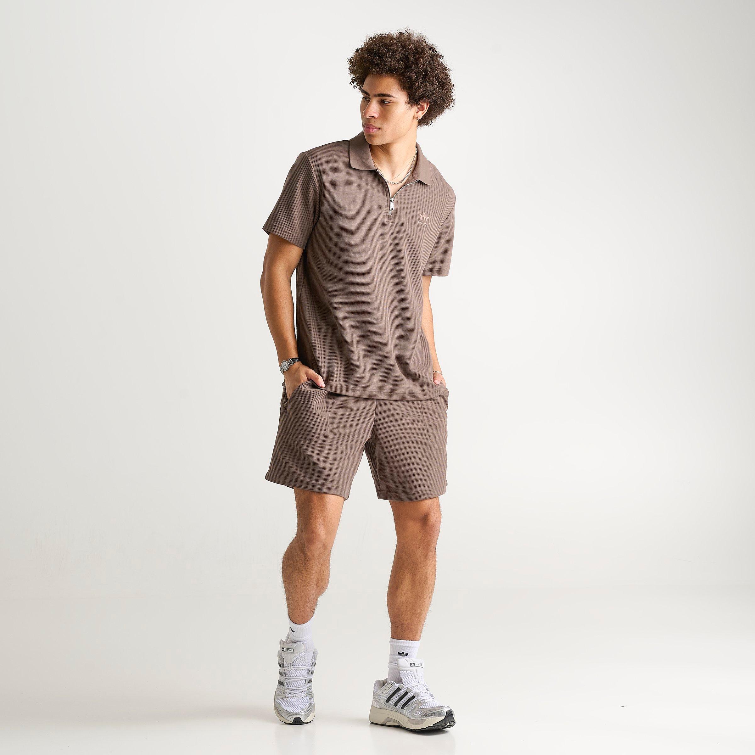 Men's adidas Originals Trefoil Essentials Waffle Shorts