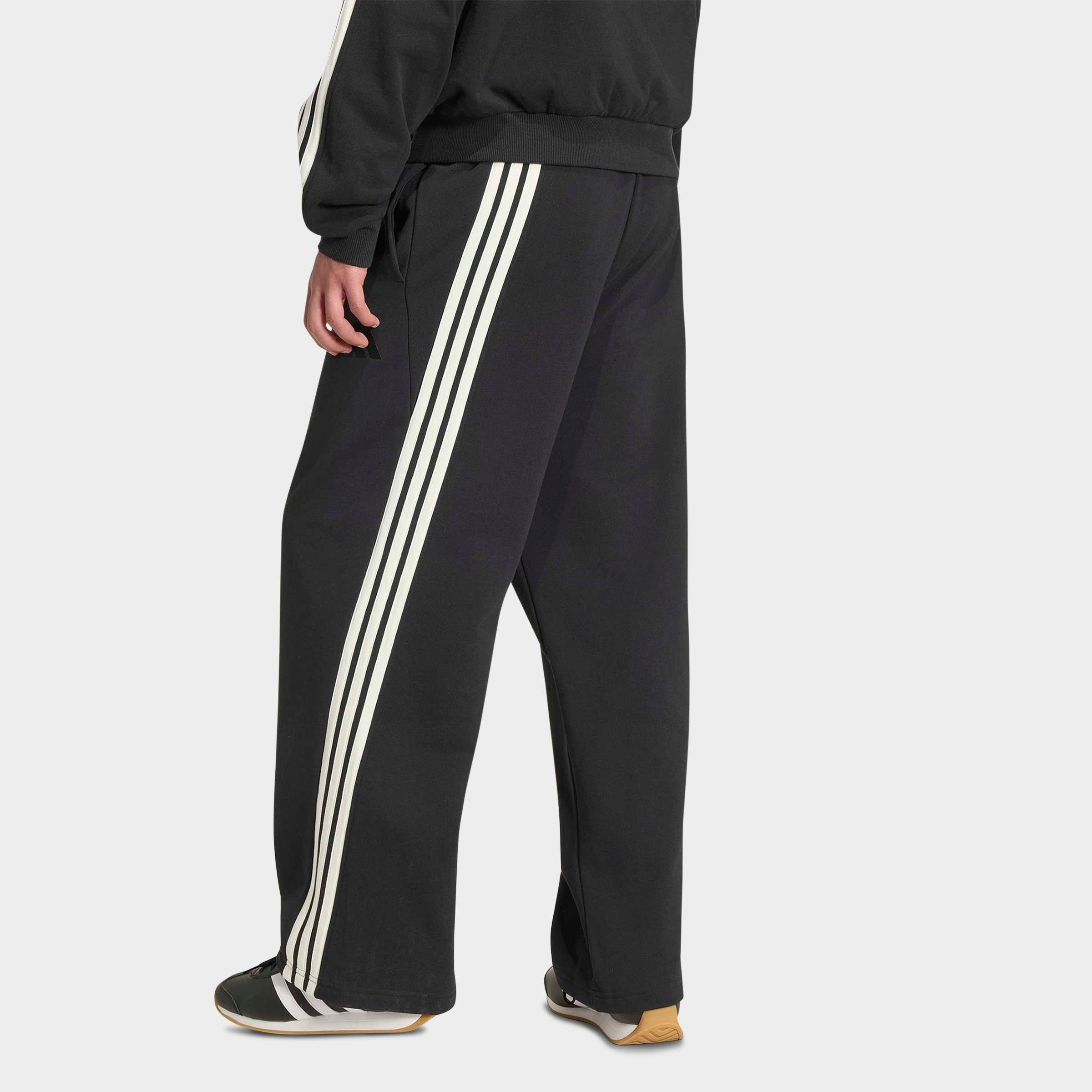 Men's adidas KIT 3-Stripes Wide French Terry Pants