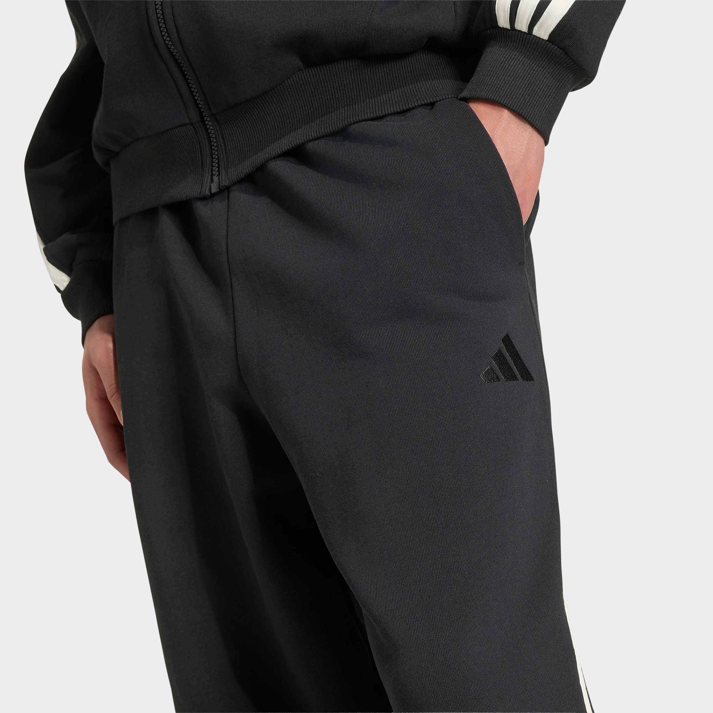 Men's adidas KIT 3-Stripes Wide French Terry Pants