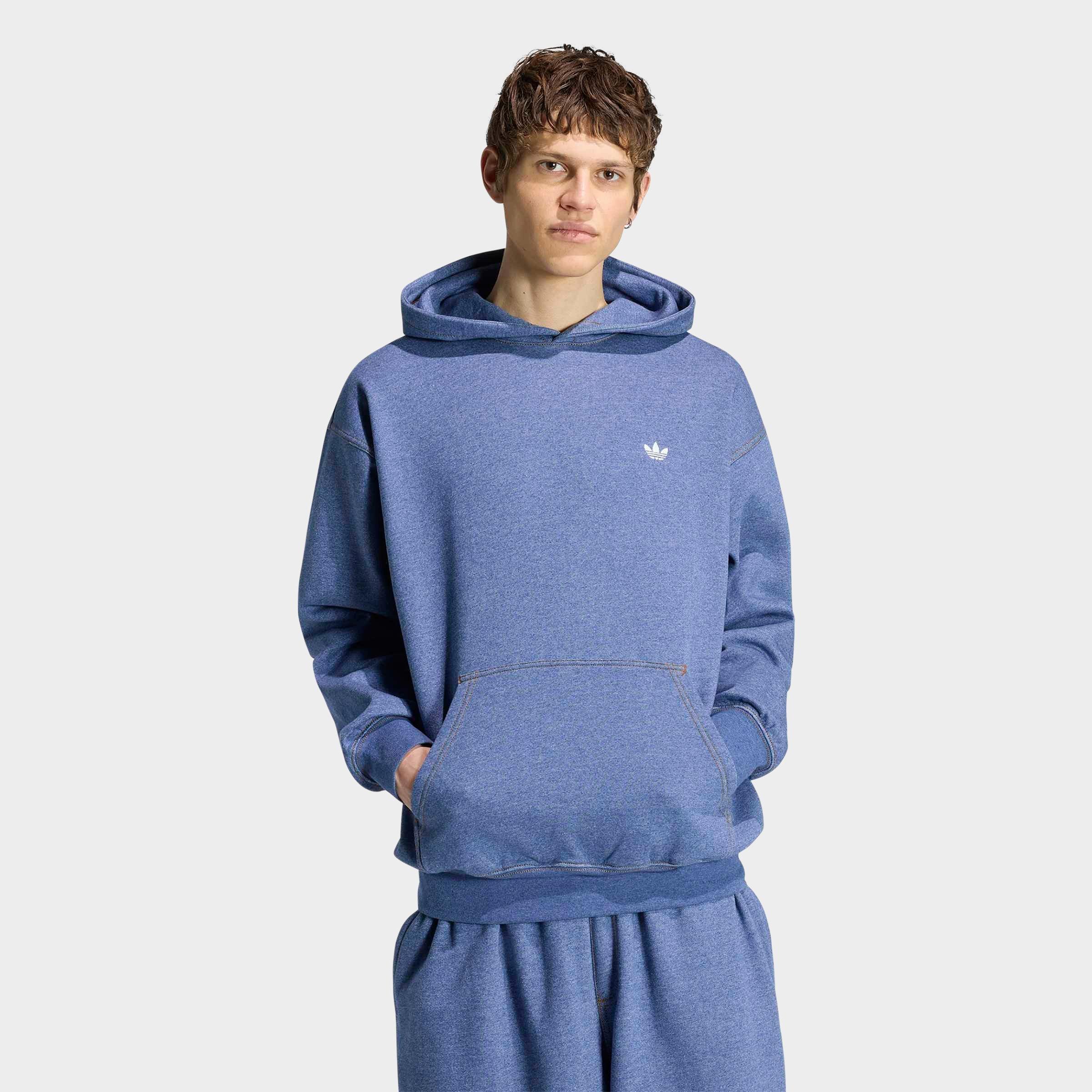 Men's adidas Originals Trefoil Essentials Melange Loose Pullover Hoodie